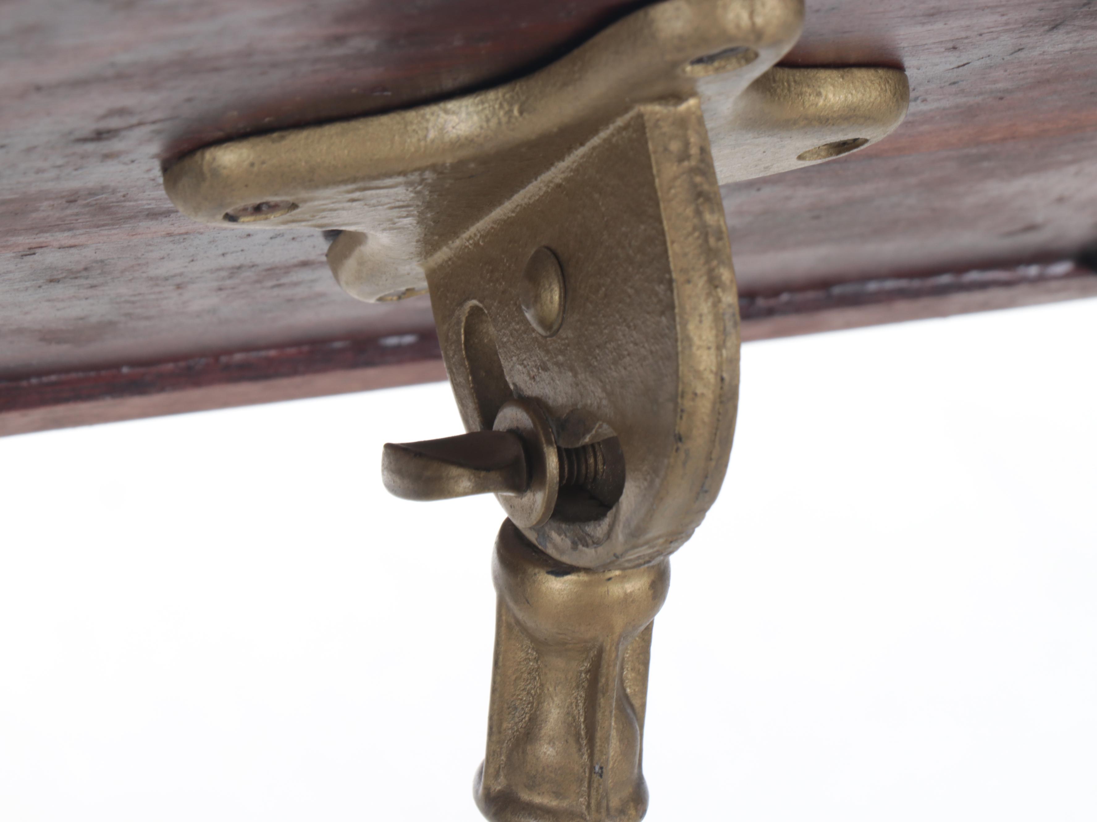 Mahogany and Cast Metal Claw Foot Sheet Music Stand