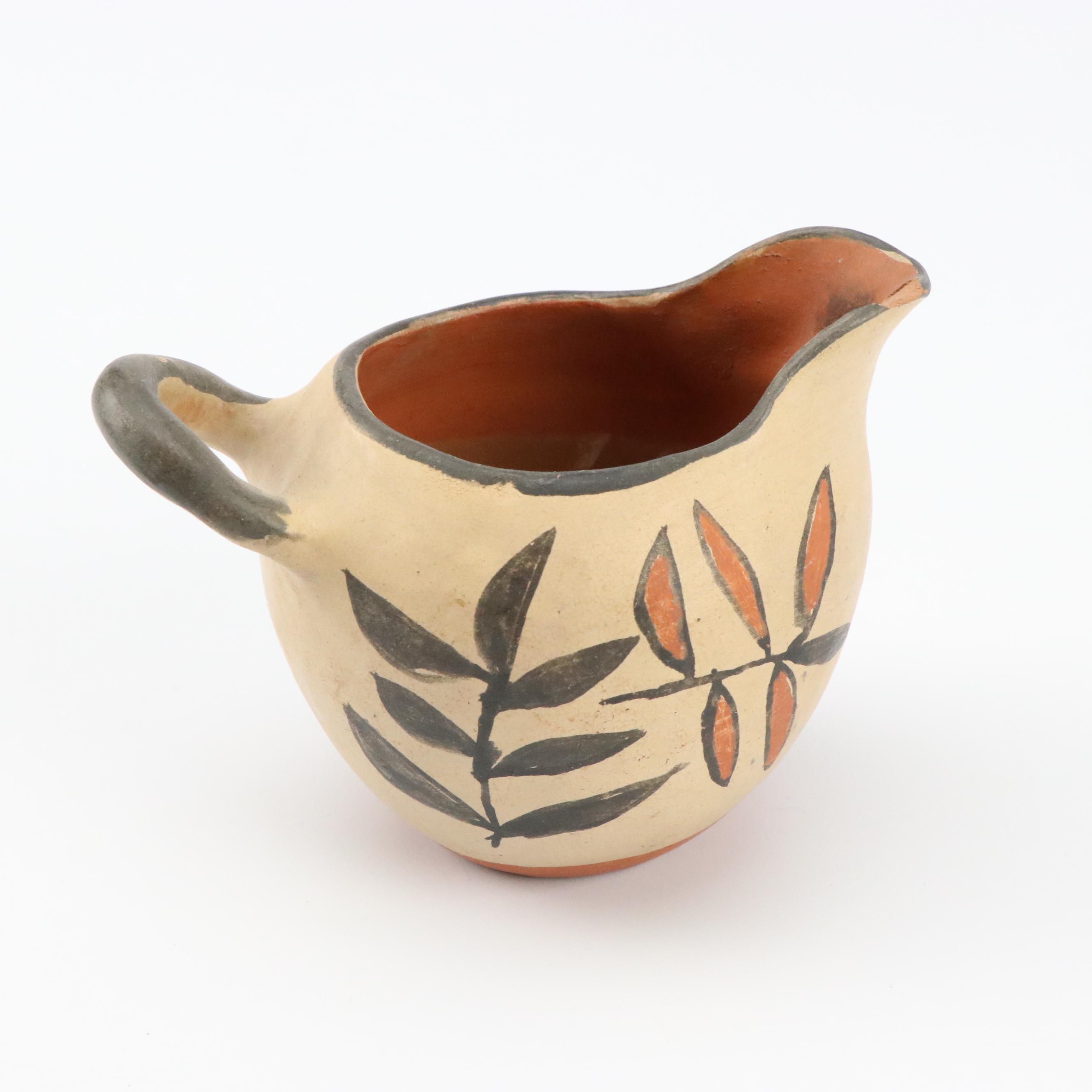 Southwestern Style Hand-Painted Ceramic Pitchers