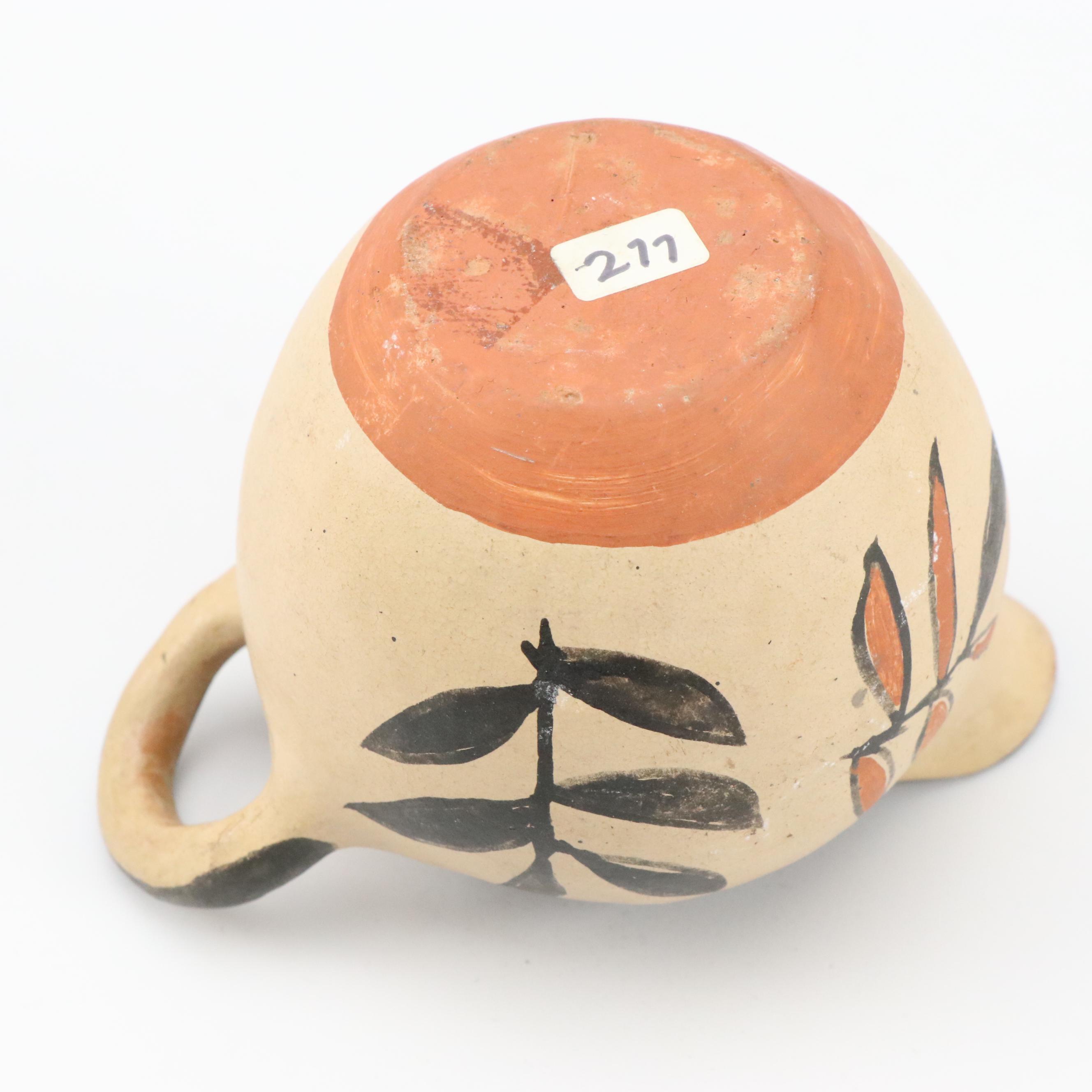 Southwestern Style Hand-Painted Ceramic Pitchers