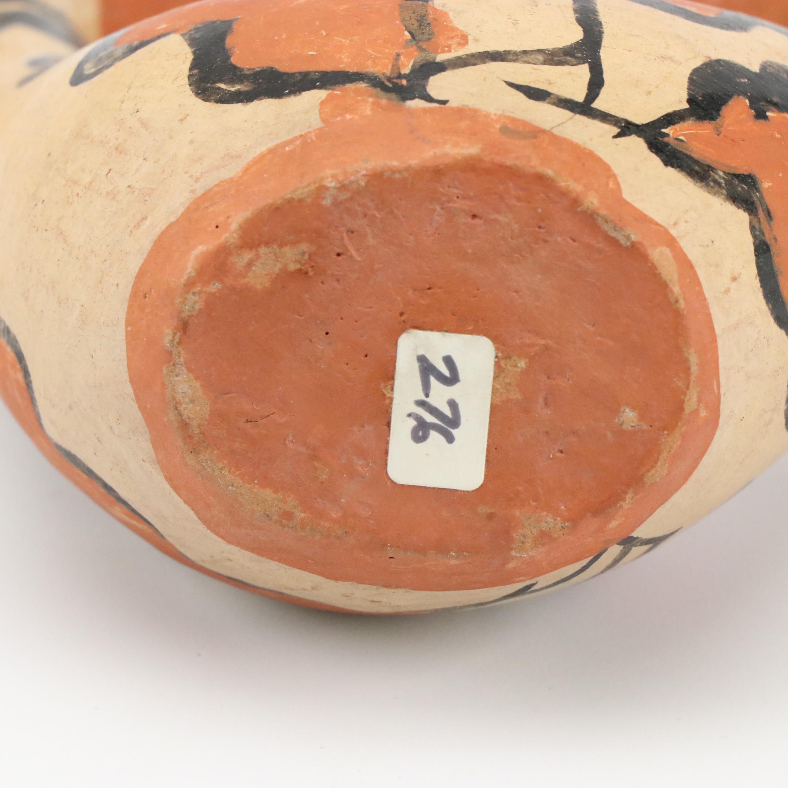 Southwestern Style Hand-Painted Ceramic Pitchers