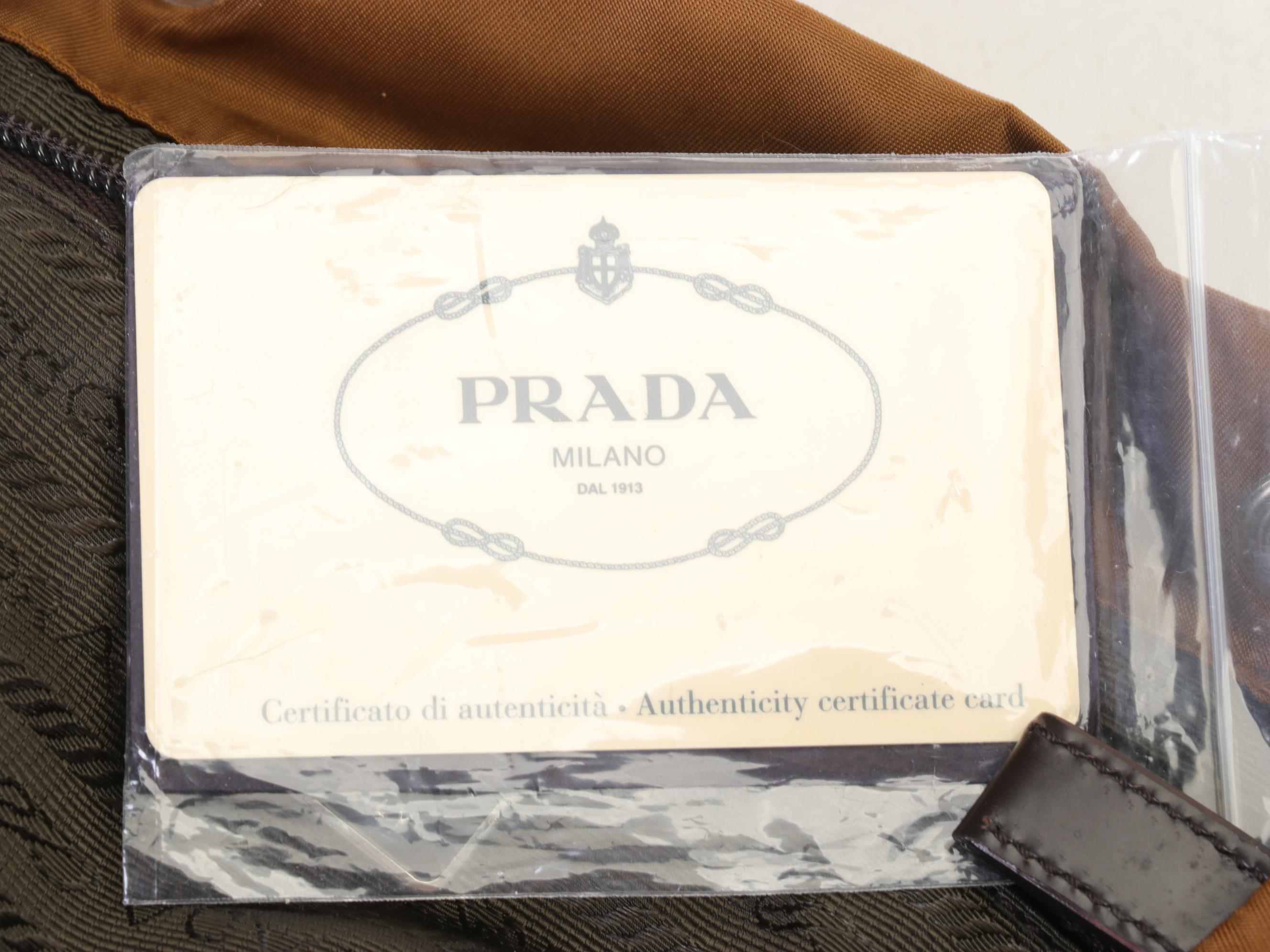 Prada Tessuto Nylon Rucksack Backpack in Tobacco