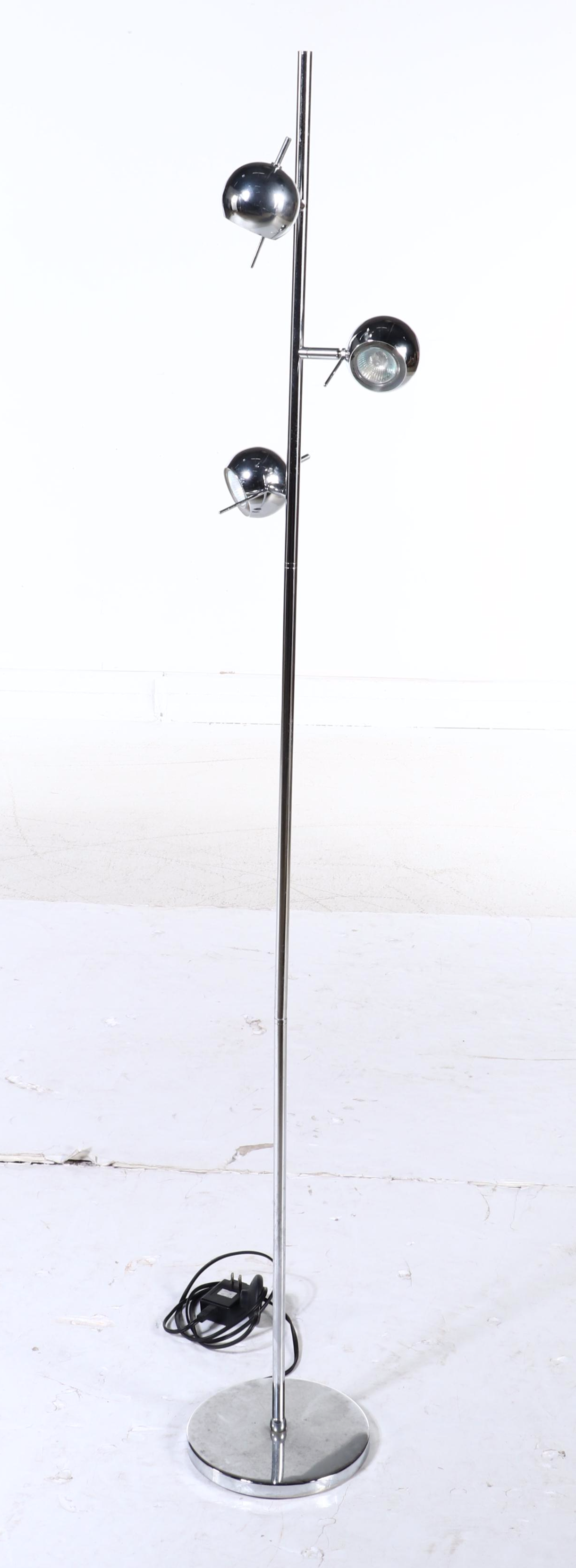 Mid Century Modern Style Lite Source Inc. Three-Orb Floor Lamp