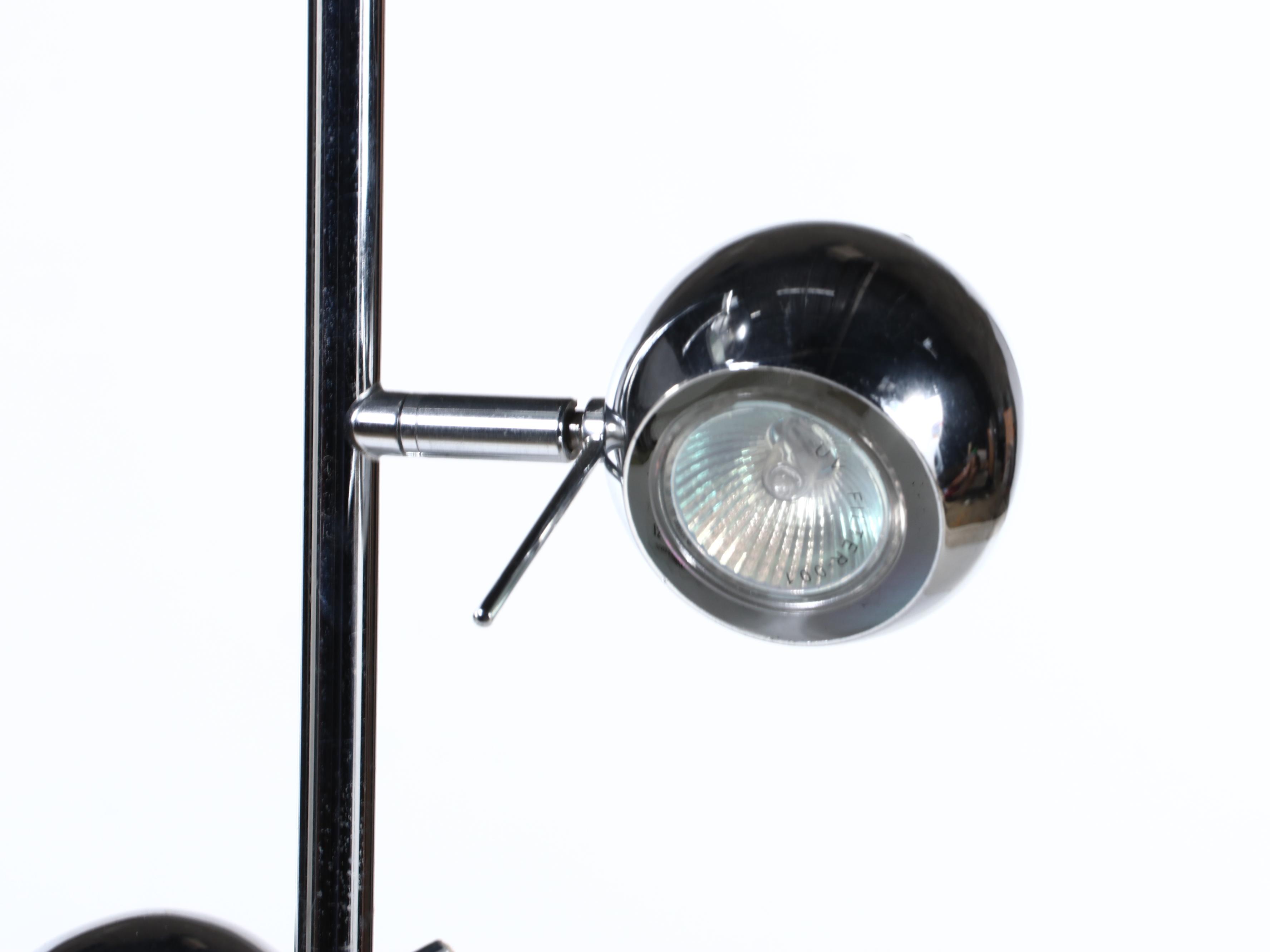 Mid Century Modern Style Lite Source Inc. Three-Orb Floor Lamp