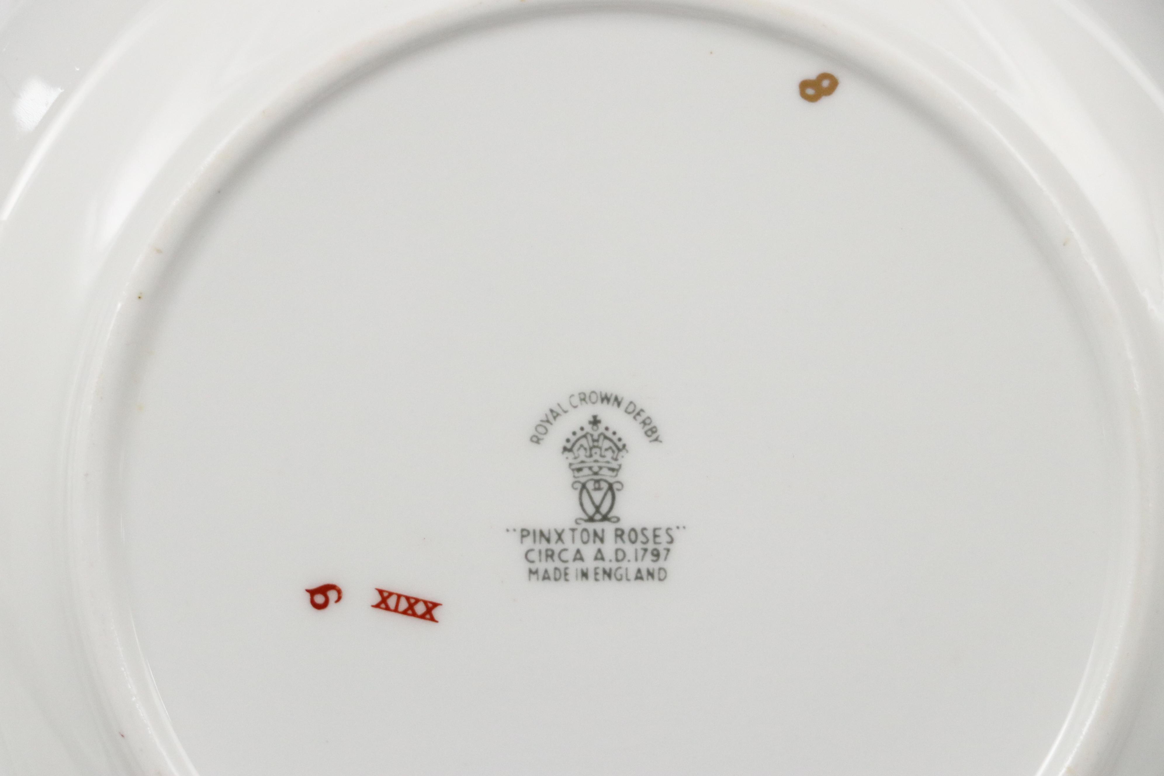 Royal Crown Derby "Royal Pinxton Roses" Porcelain Dinnerware, 1966–1969