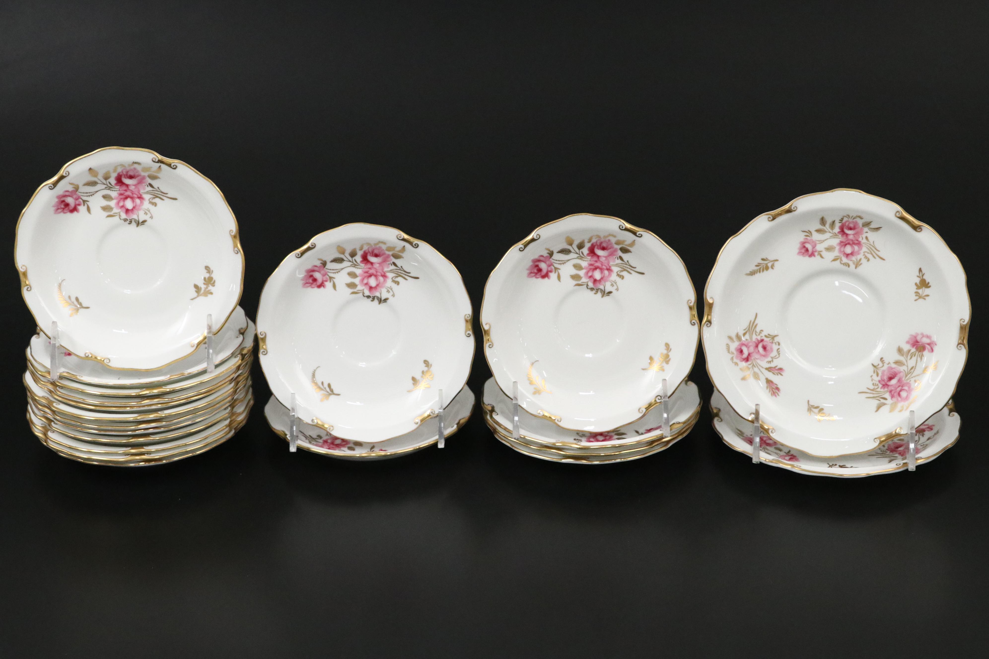 Royal Crown Derby "Royal Pinxton Roses" Porcelain Dinnerware, 1966–1969