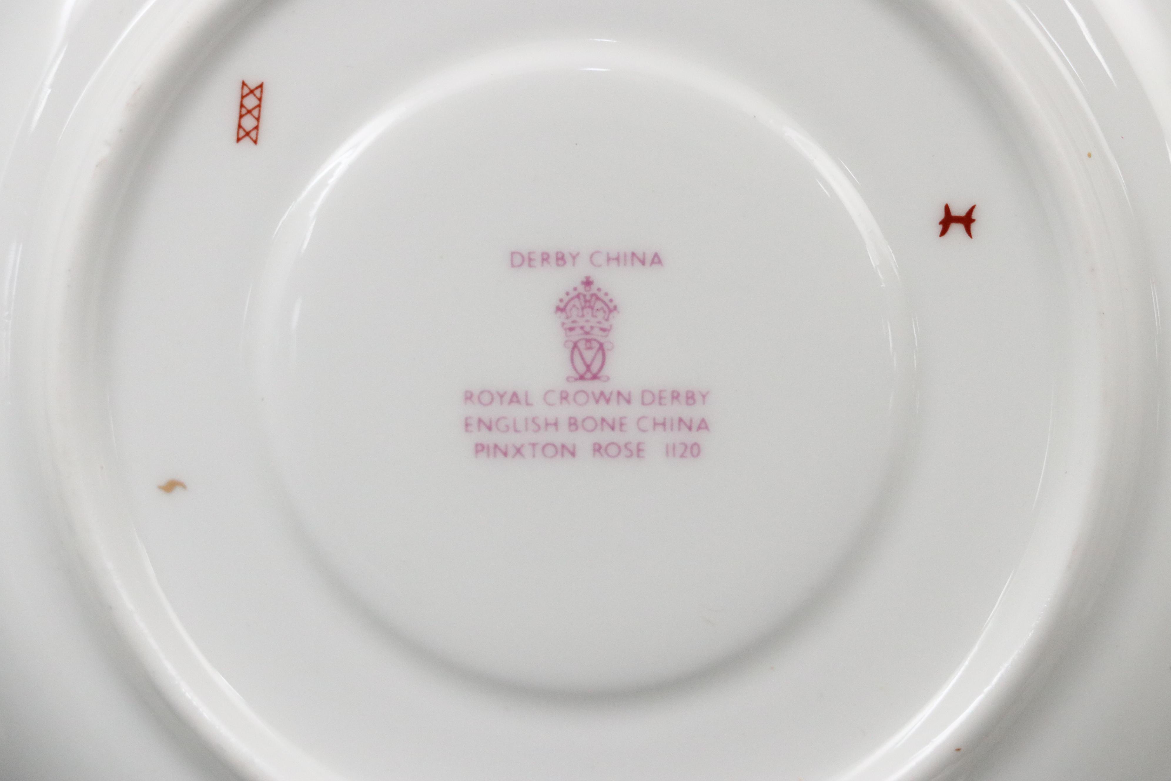 Royal Crown Derby "Royal Pinxton Roses" Porcelain Dinnerware, 1966–1969