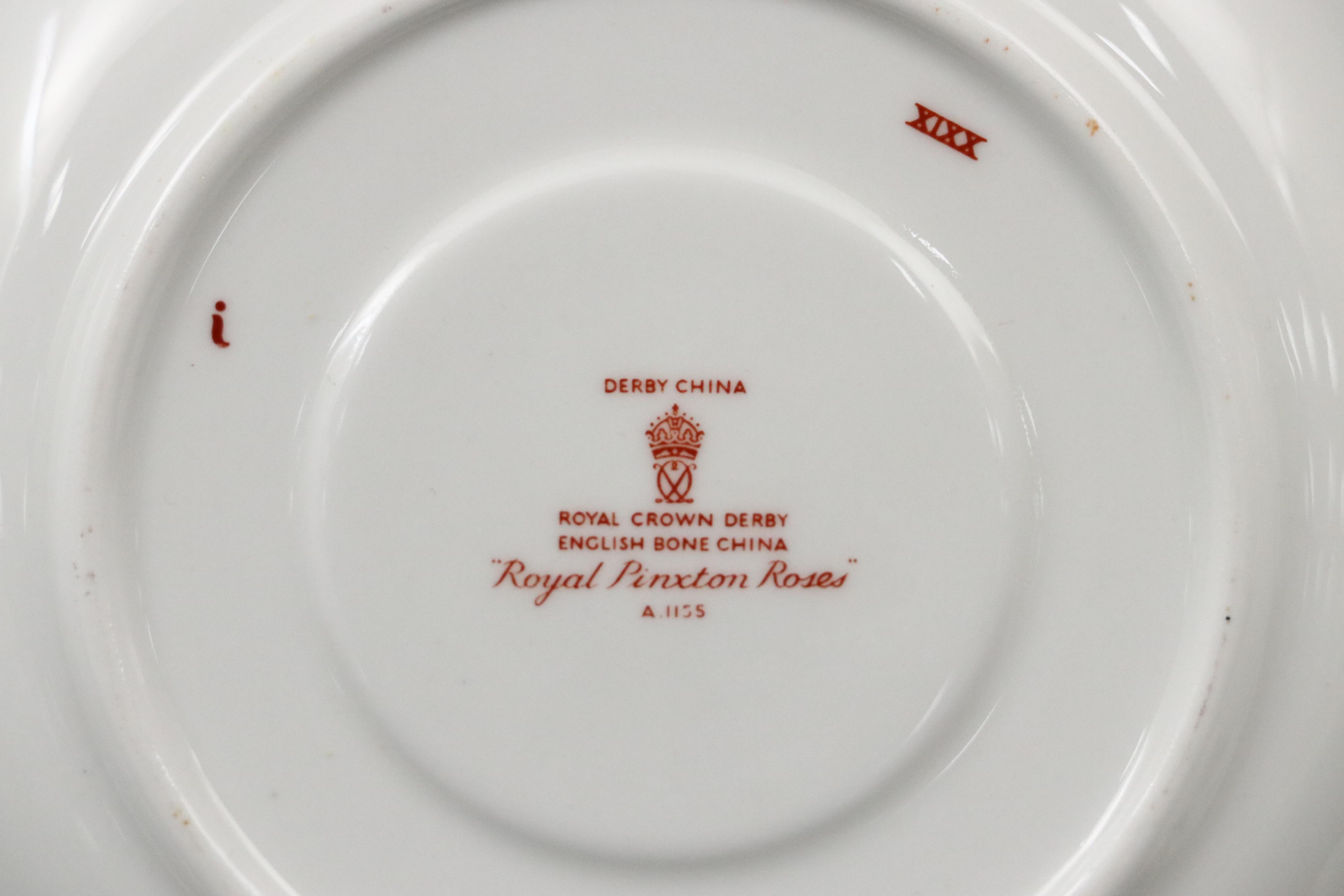 Royal Crown Derby "Royal Pinxton Roses" Porcelain Dinnerware, 1966–1969
