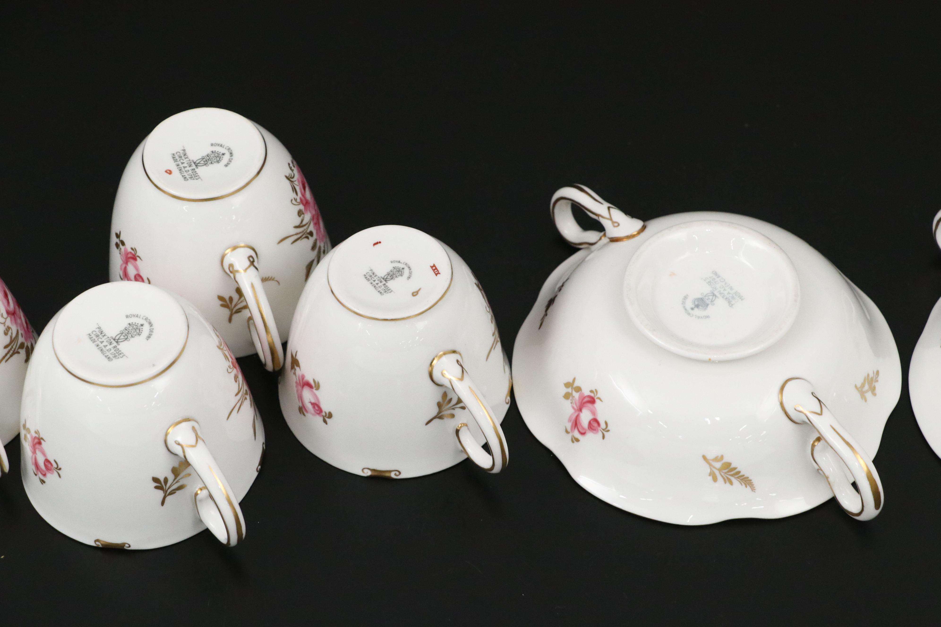 Royal Crown Derby "Royal Pinxton Roses" Porcelain Dinnerware, 1966–1969