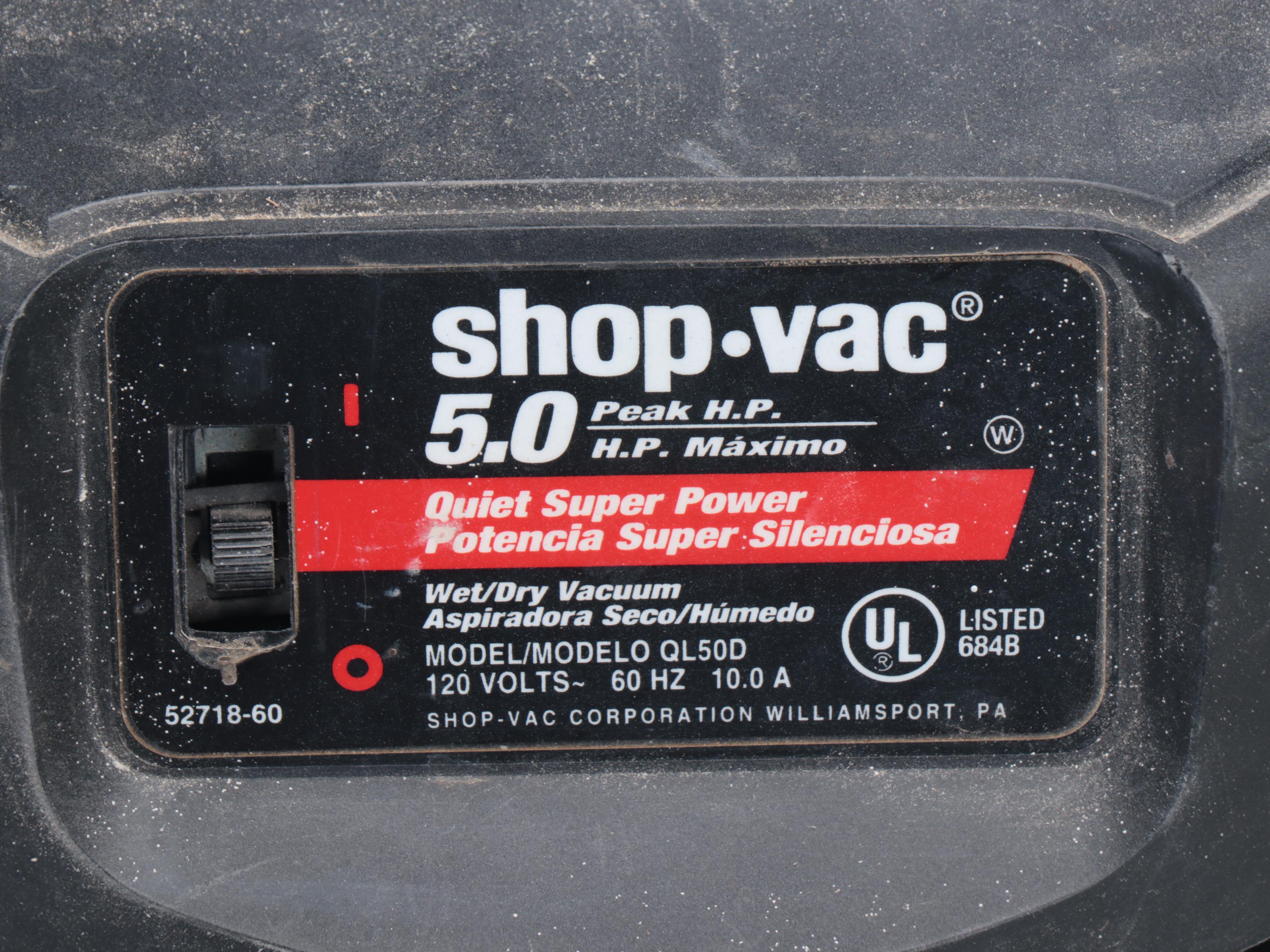 Shop-Vac Contractor Vacuum with Nozzle Set and Craftsman Bench Top Grinder