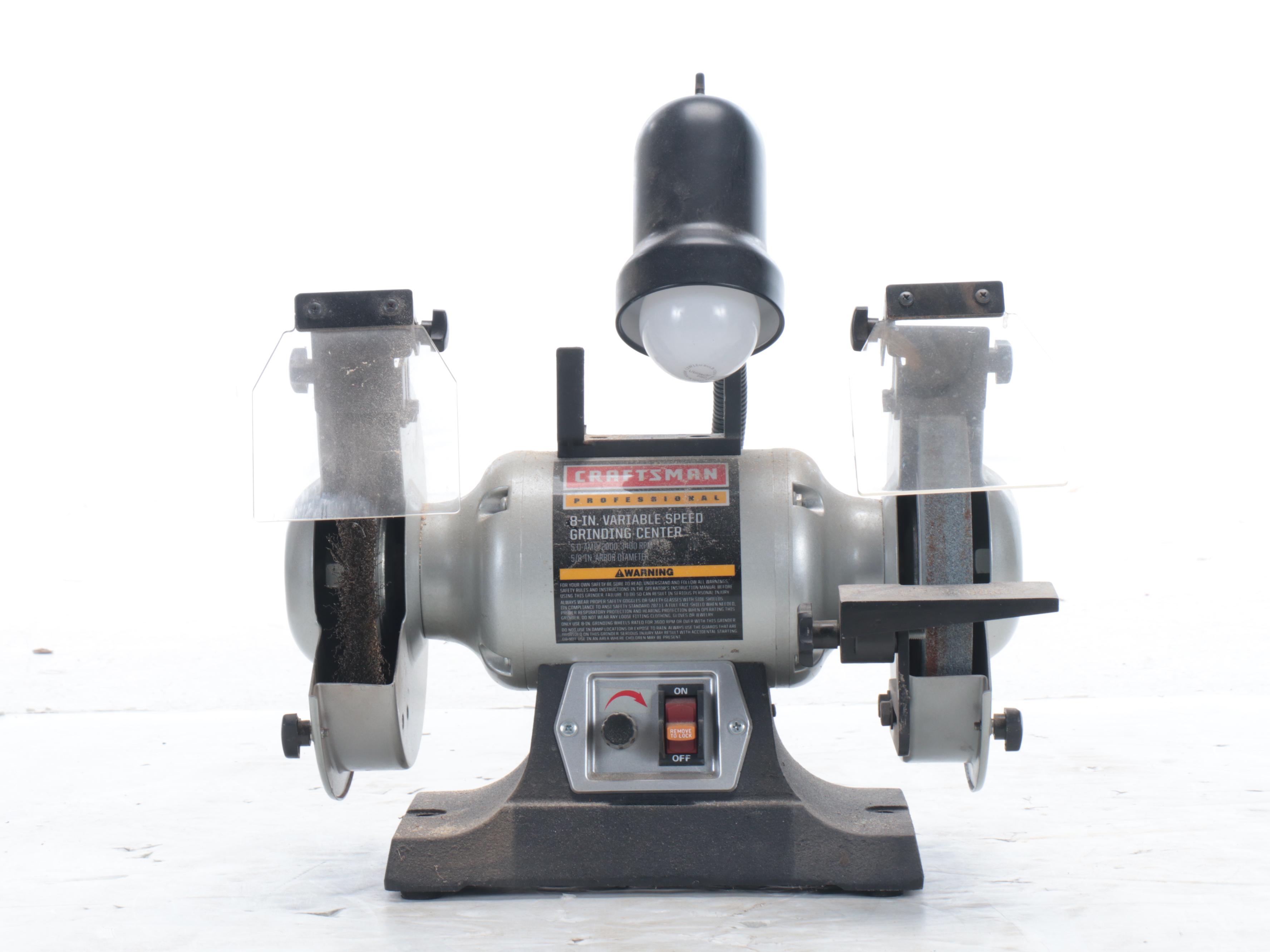 Shop-Vac Contractor Vacuum with Nozzle Set and Craftsman Bench Top Grinder