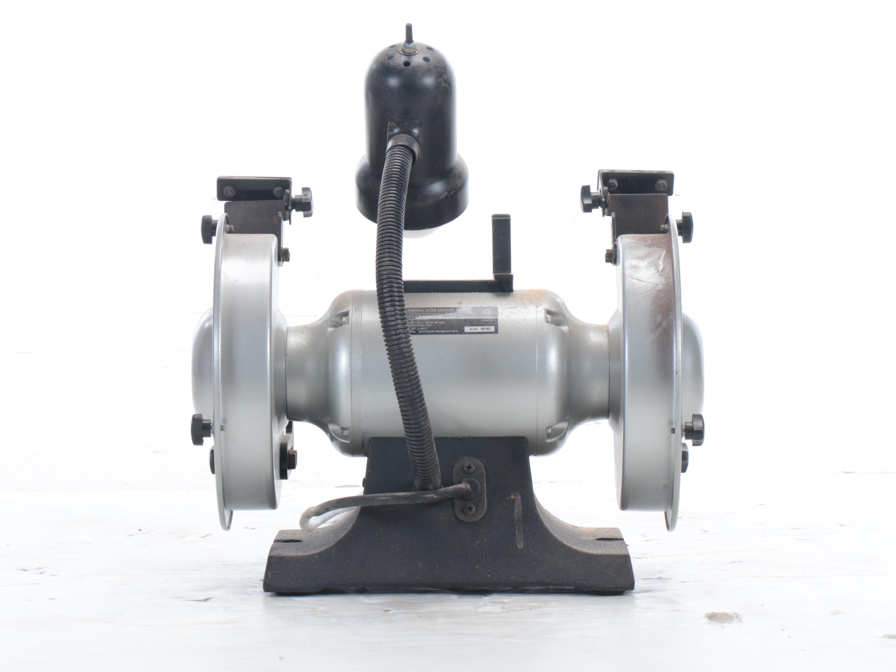 Shop-Vac Contractor Vacuum with Nozzle Set and Craftsman Bench Top Grinder