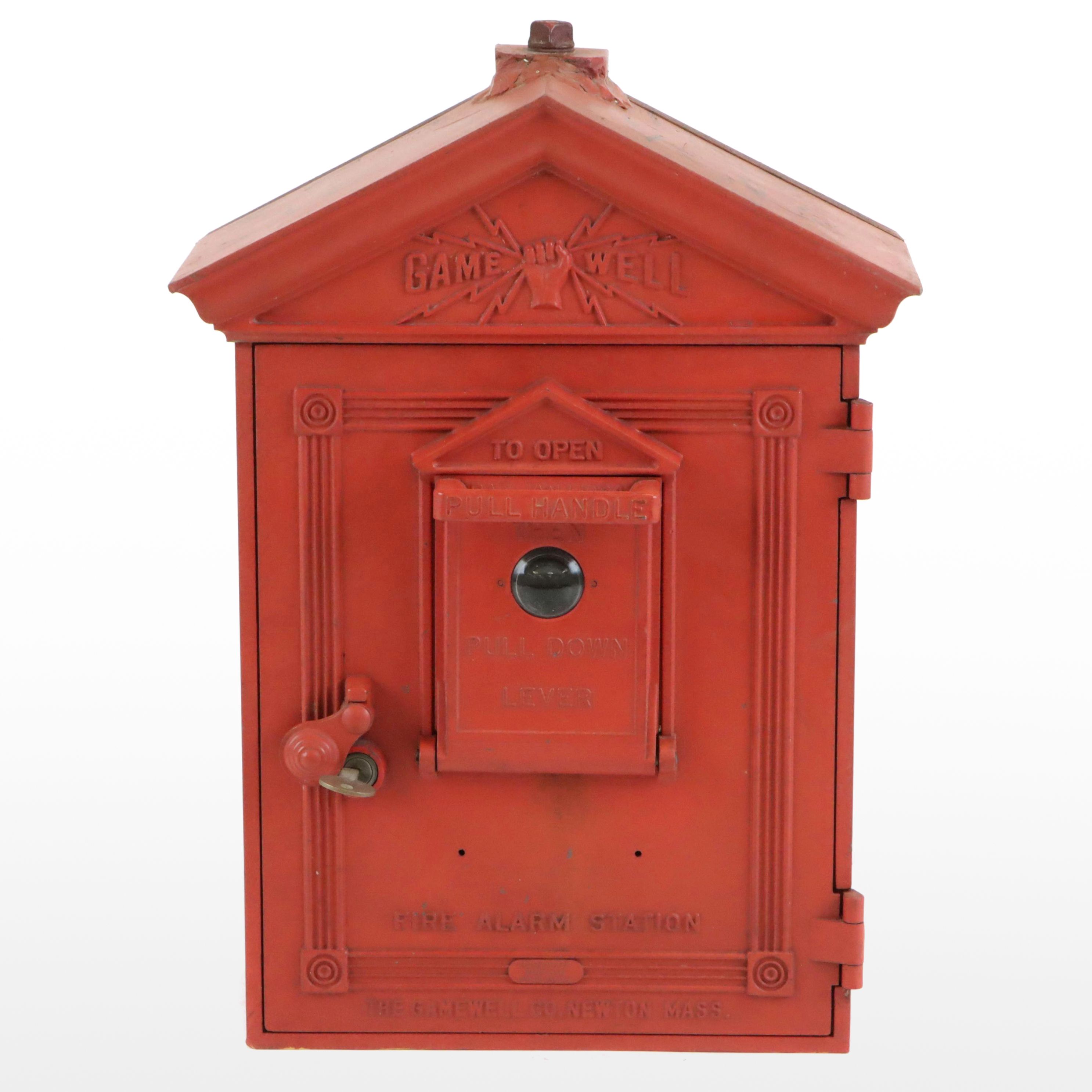 Early 20th Century Gamewell Co. "Herculite" Fire Alarm Station Box