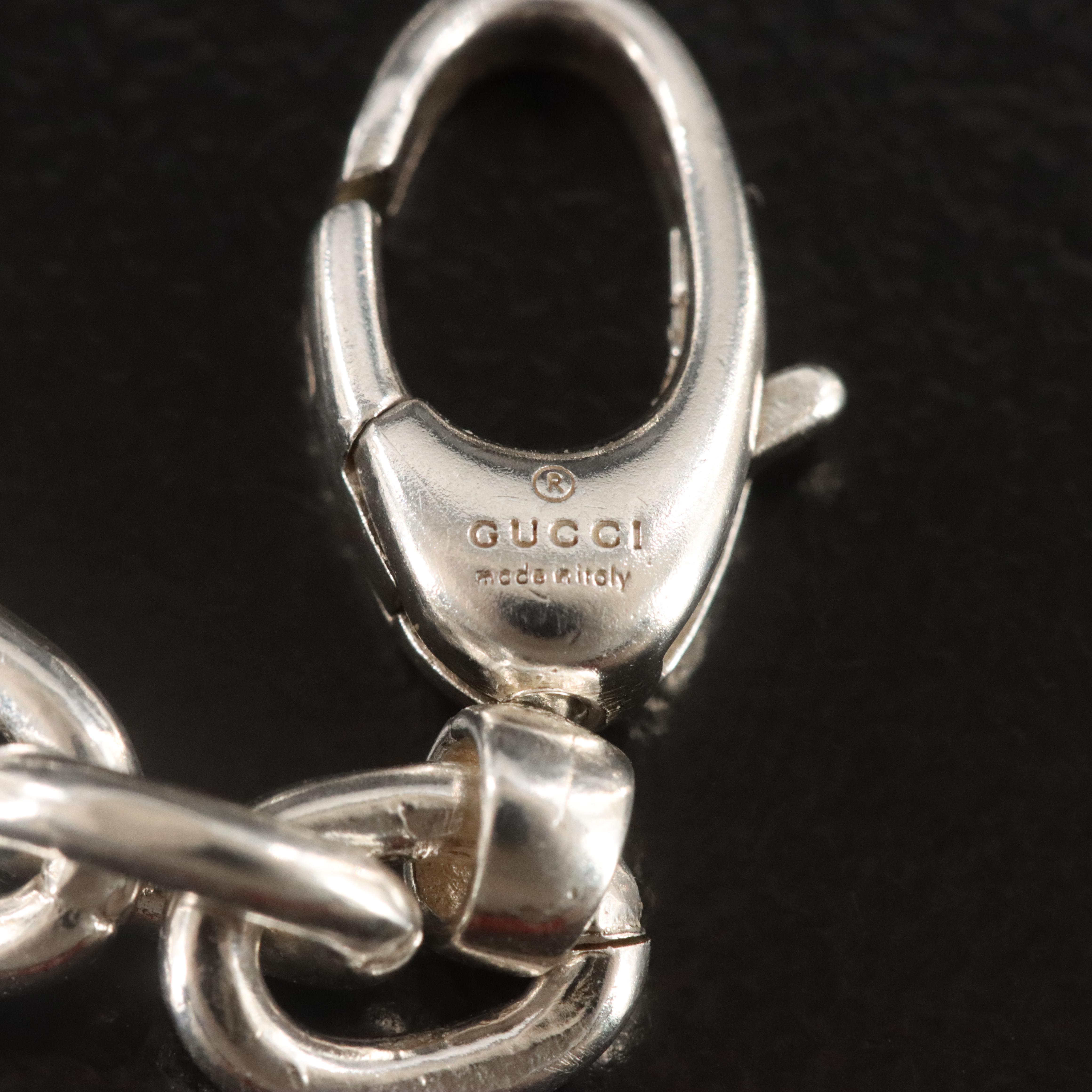 Gucci Britt Sterling G Link Bracelet