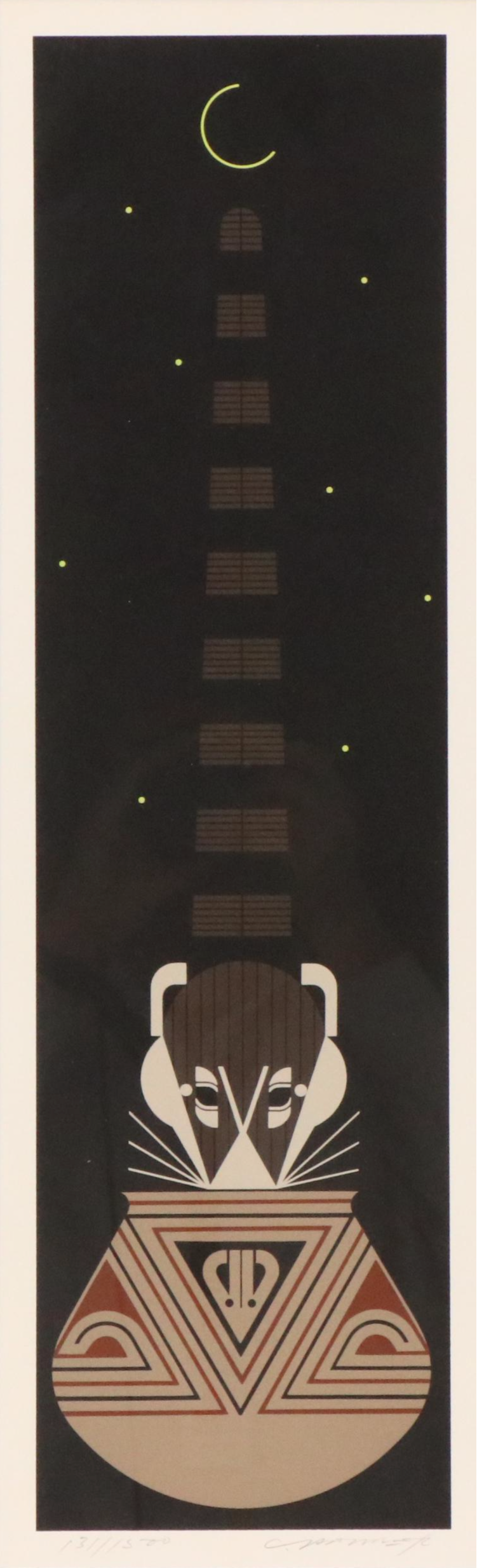 Charley Harper Modern Serigraph "Potluck," 1980