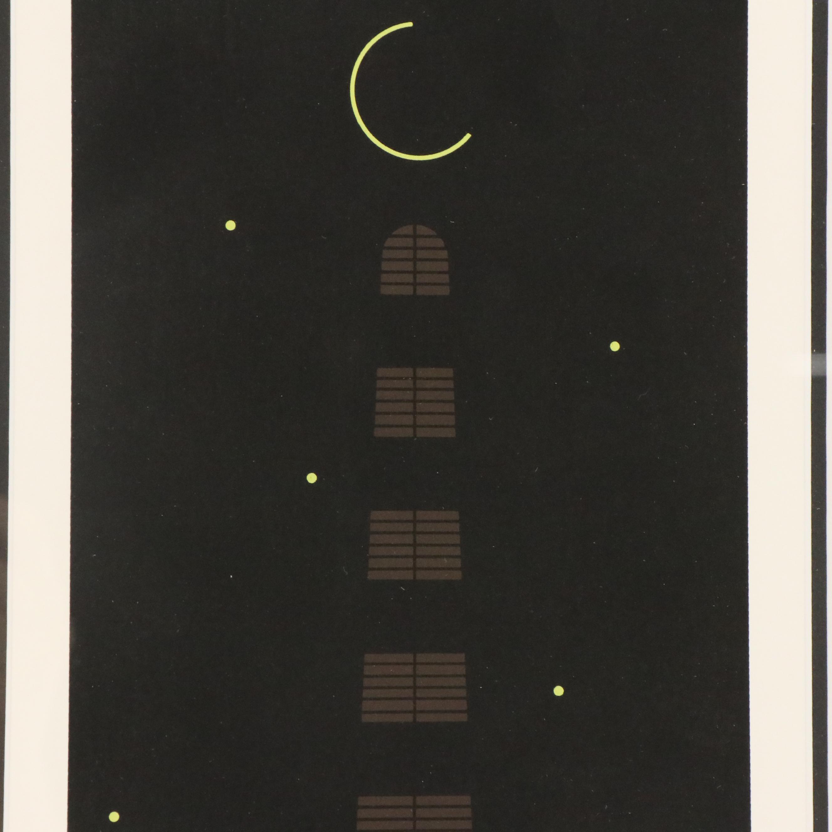 Charley Harper Modern Serigraph "Potluck," 1980