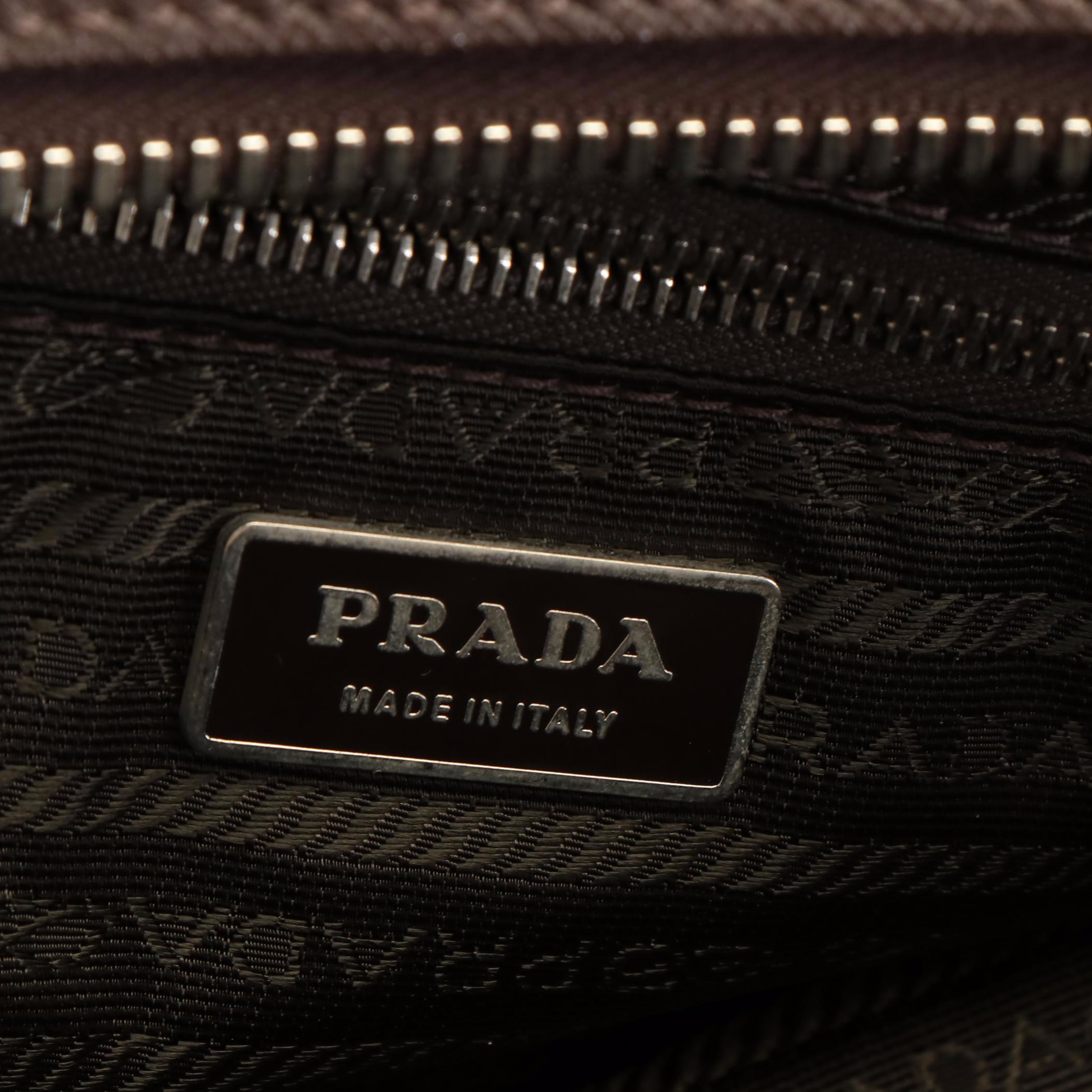 Prada Tessuto Nylon and Leather Weekender Bag