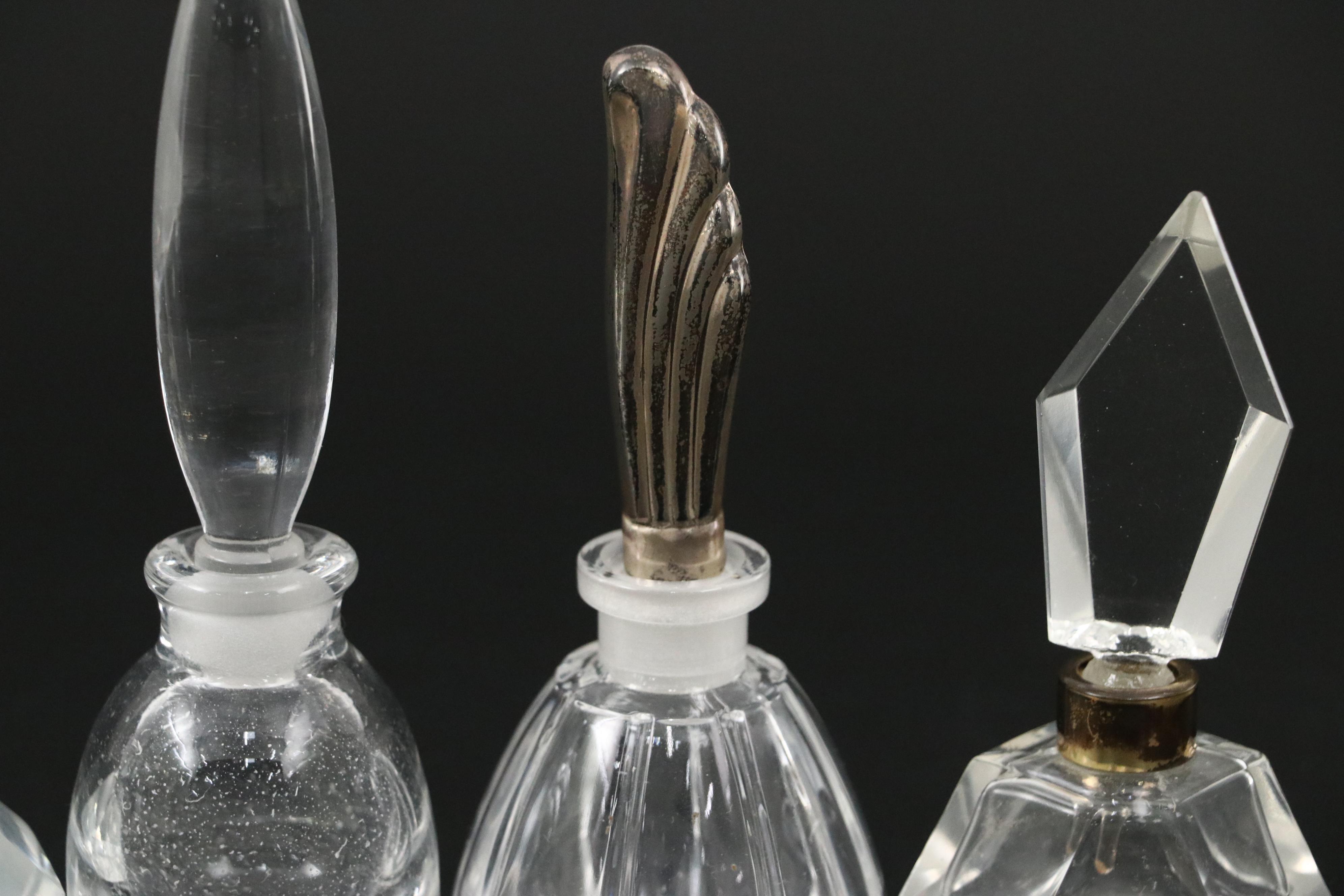 Wallace Sterling and Crystal Perfume Bottle and More Cut Crystal Perfume Bottles