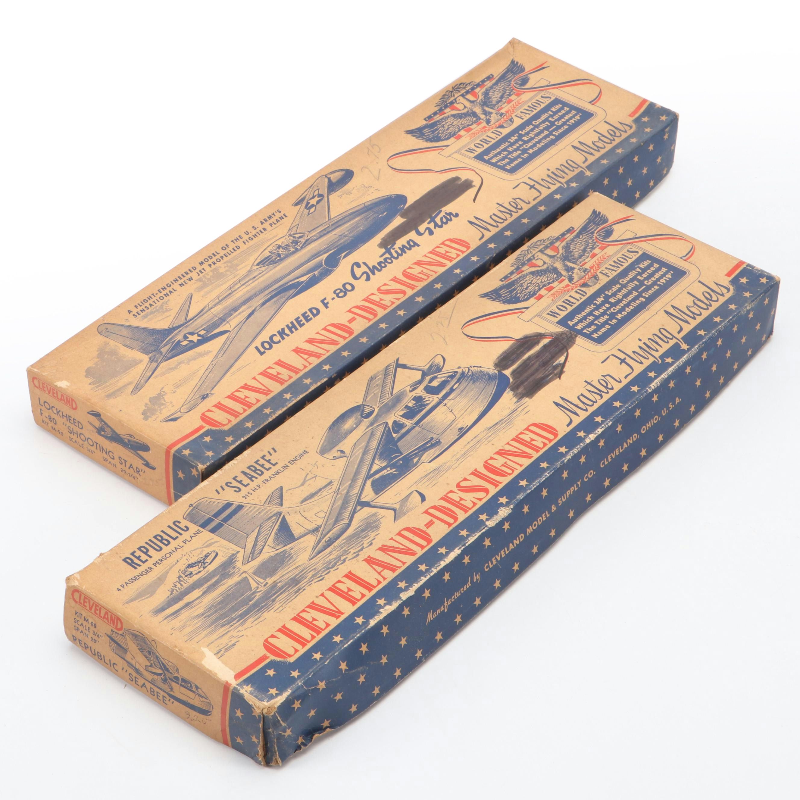 Cleveland "Republic Seabee" and "Lockheed F-80 Shooting Star" Model Kits