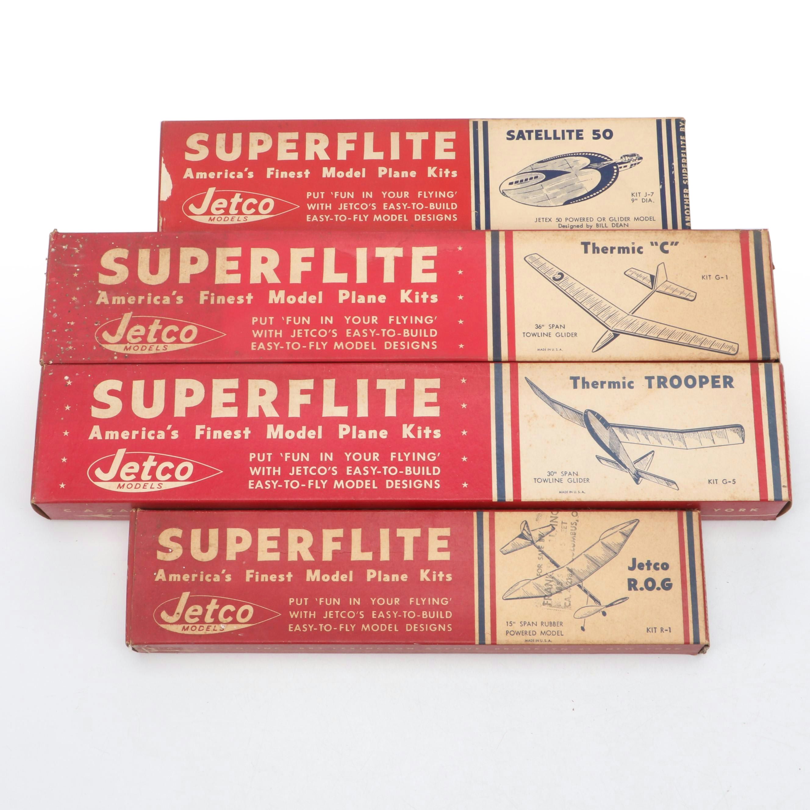 Jetco "Satellite 50 Jet," "Thermic Trooper Glider" and More Airplane Model Kits