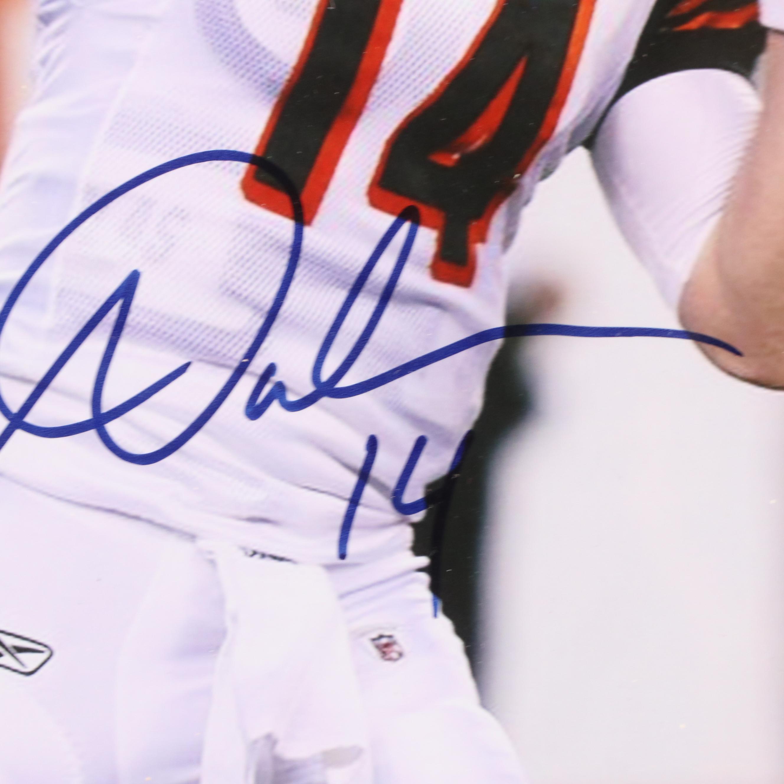 Andy Dalton, A. J. Green, and Rey Maualuga Signed Cincinnati Bengals Display