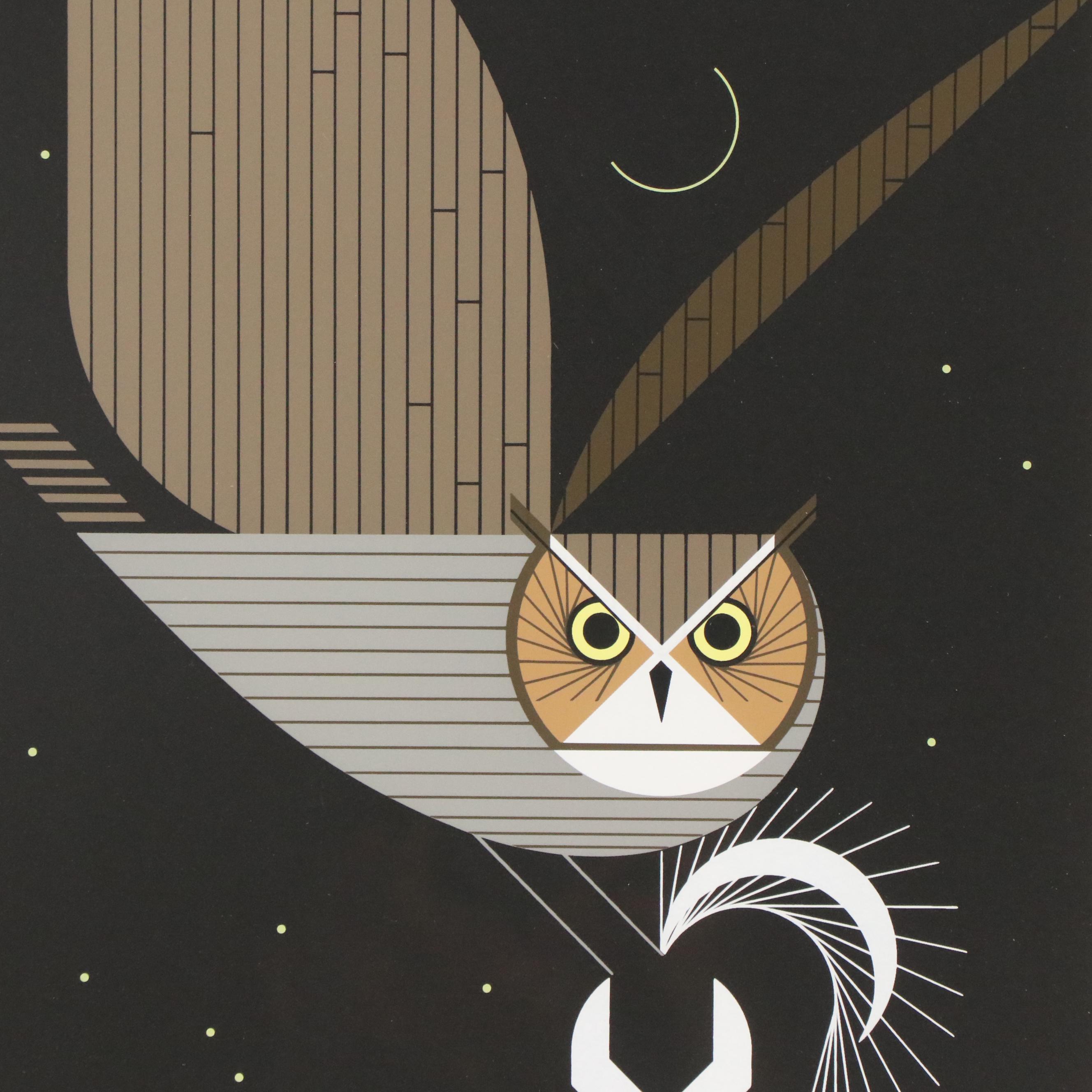 Charley Harper Modern Serigraph "Pfwhoooooooooo!"
