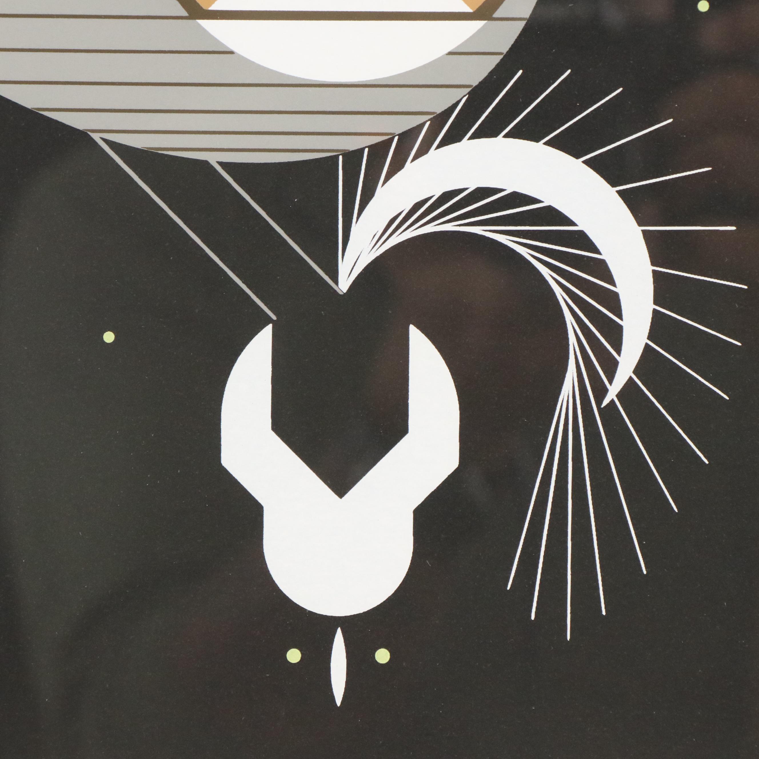 Charley Harper Modern Serigraph "Pfwhoooooooooo!"