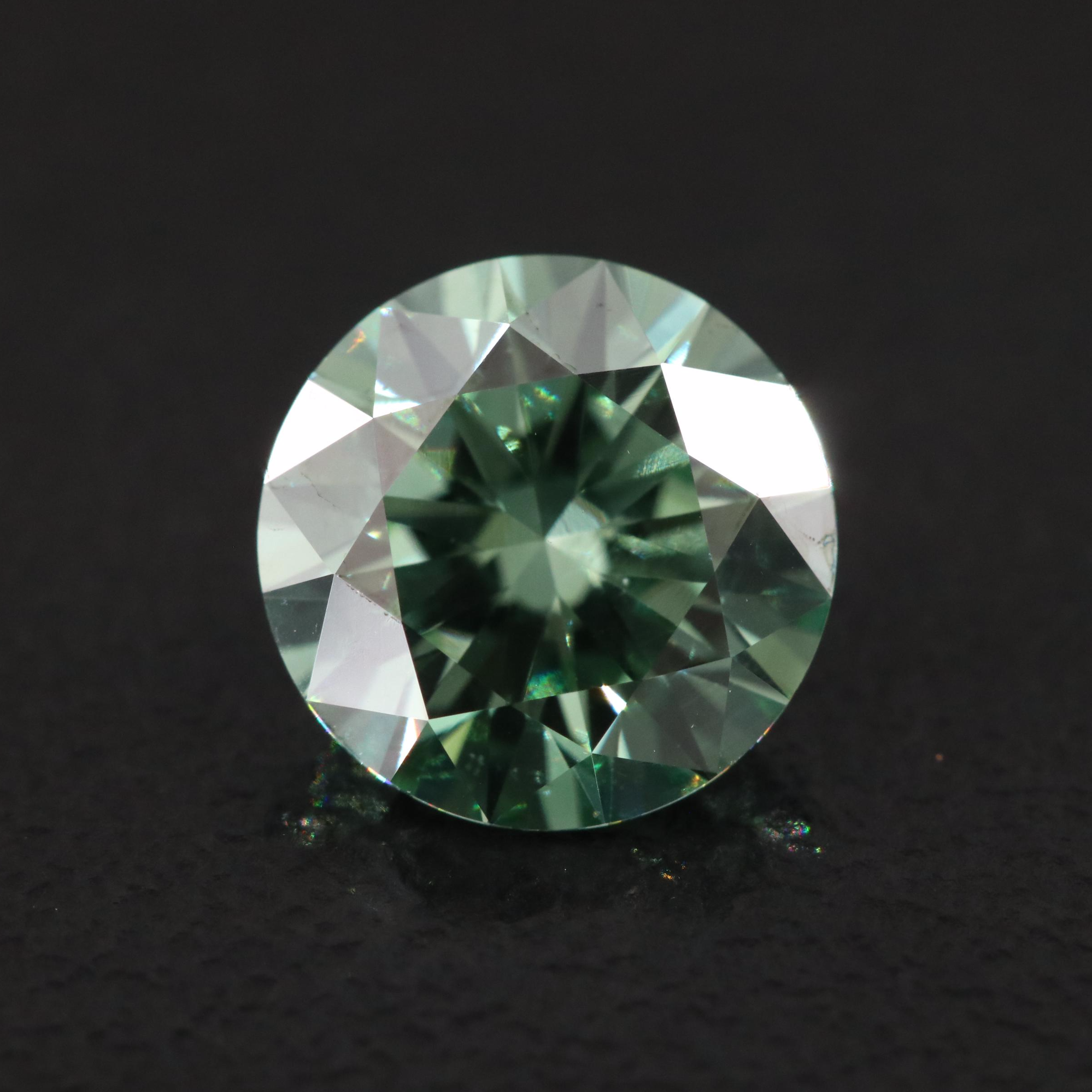 Loose 1.53 CT Lab Grown Fancy Green Diamond