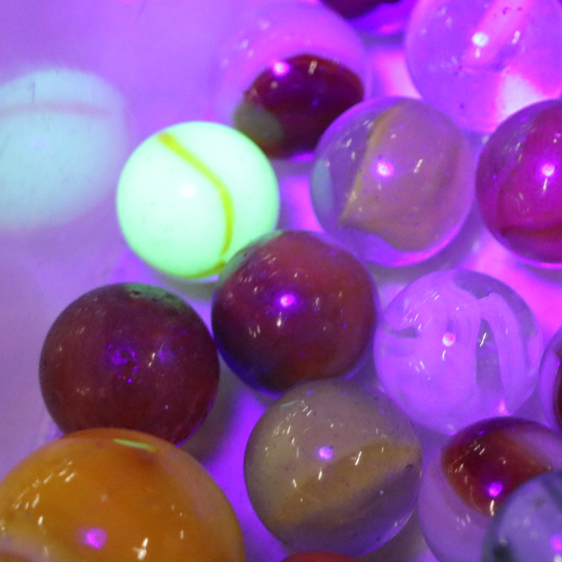 Clearies, Cat Eyes, Swirlies, Uranium Glass and More Marbles