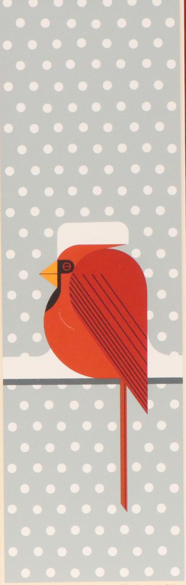 Charley Harper Modern Serigraph "Cool Cardinal," 1974