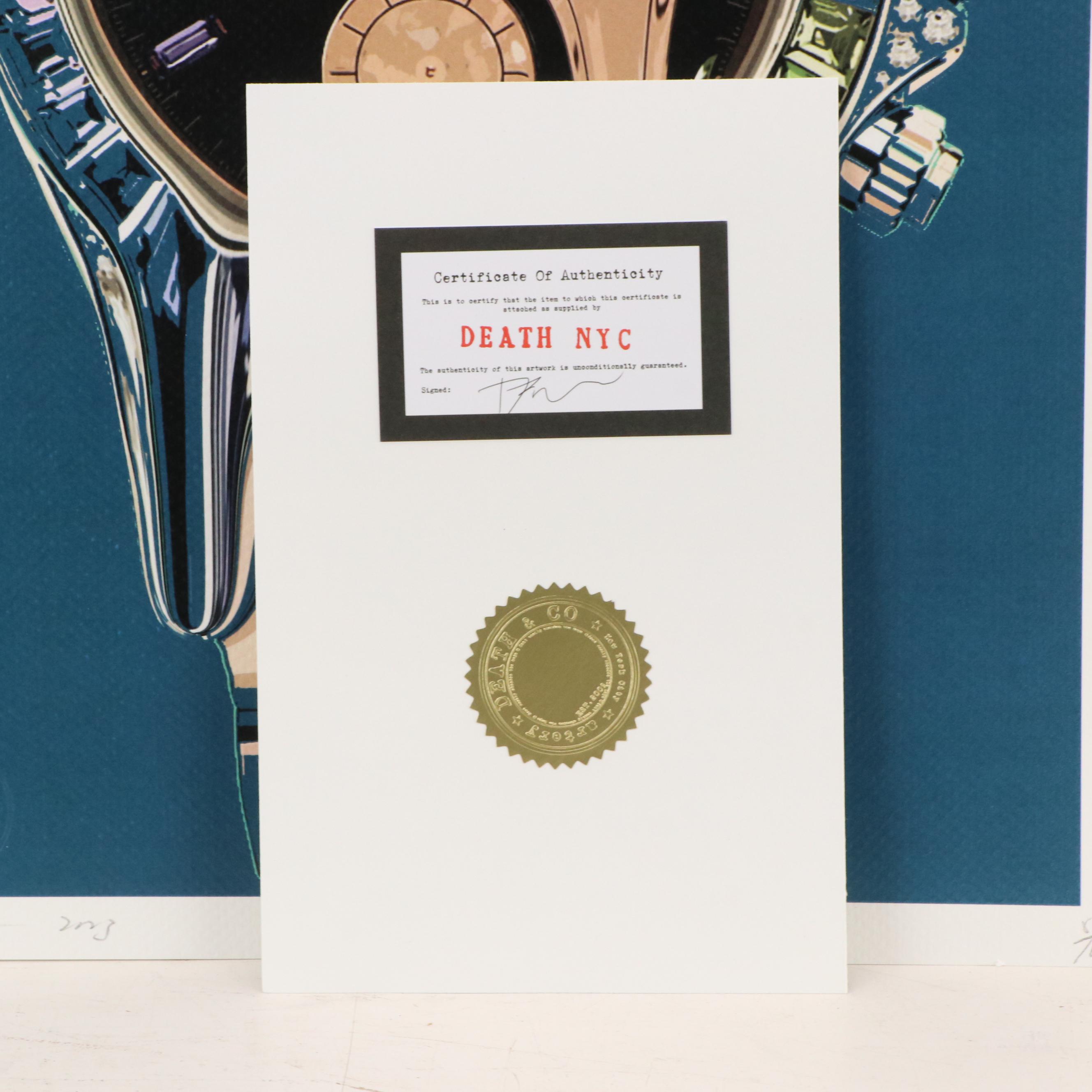 Death NYC Graphic Digital Print Featuring Rolex, 2023