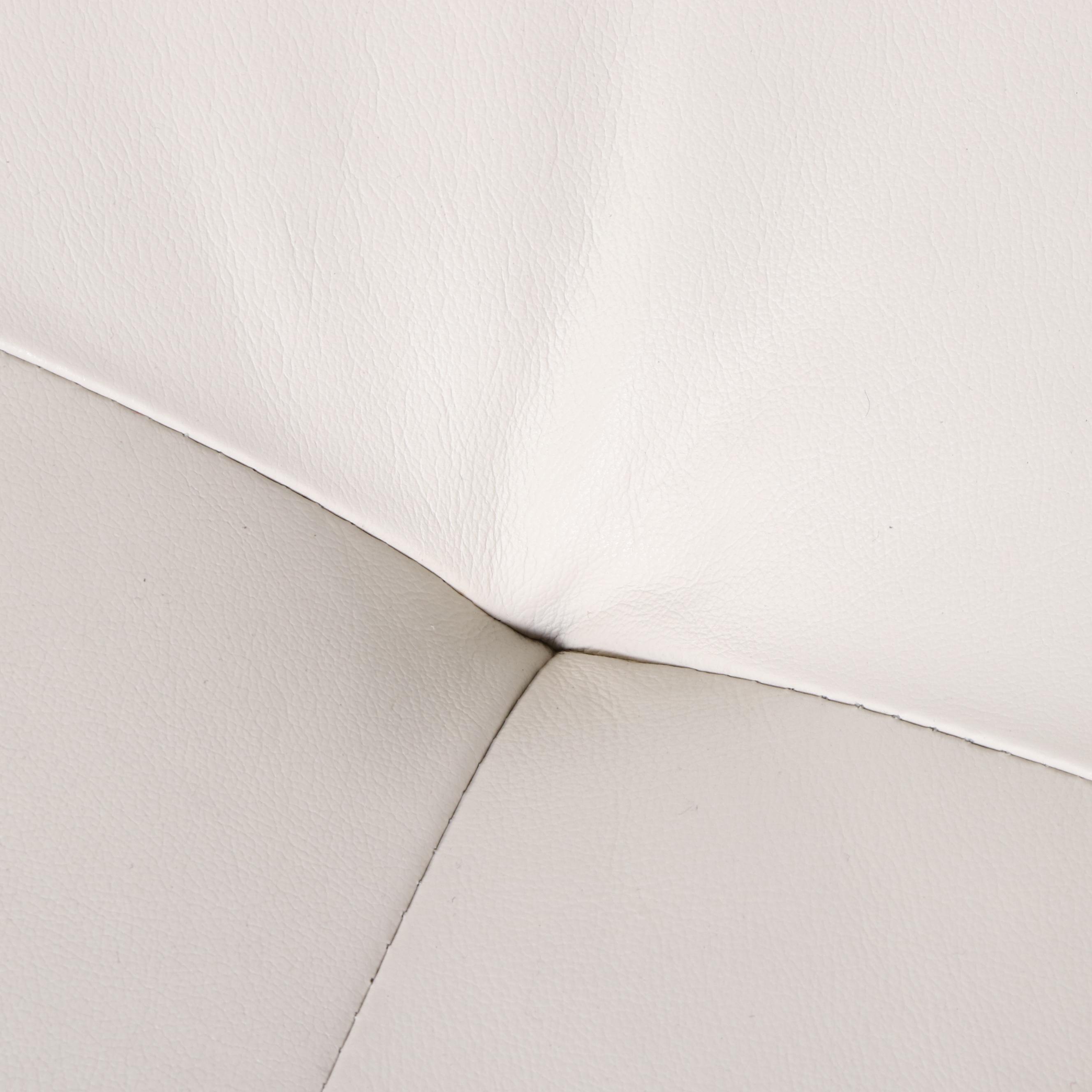 EQ3 Modernist Style Leather Track-Arm Sofa