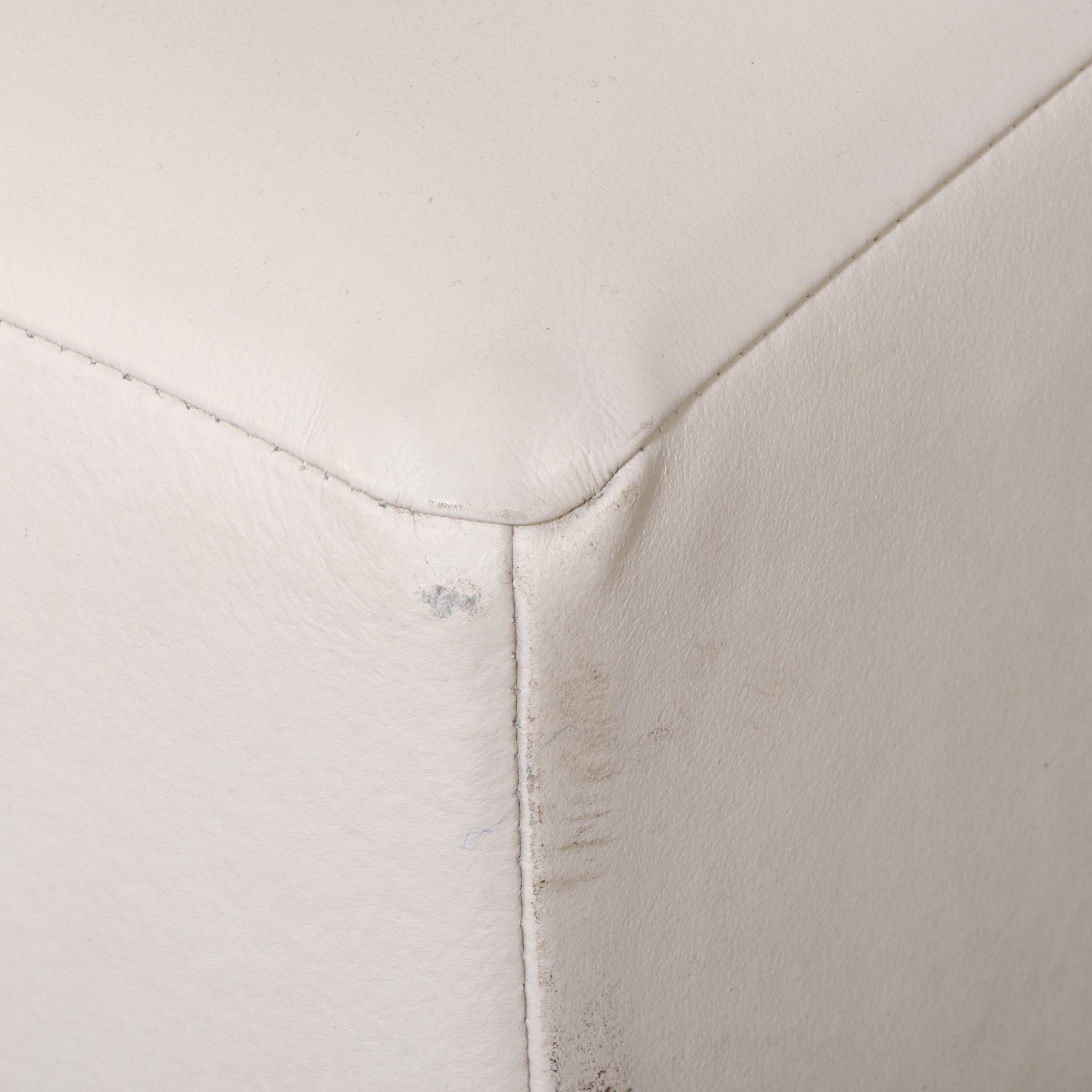 EQ3 Modernist Style Leather Track-Arm Sofa