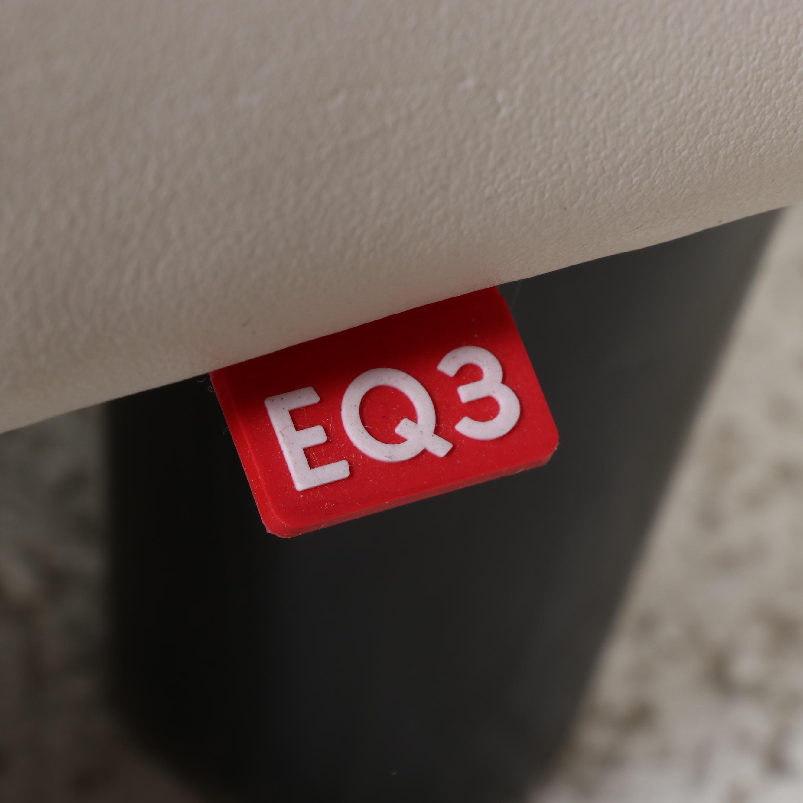 EQ3 Modernist Style Leather Track-Arm Sofa