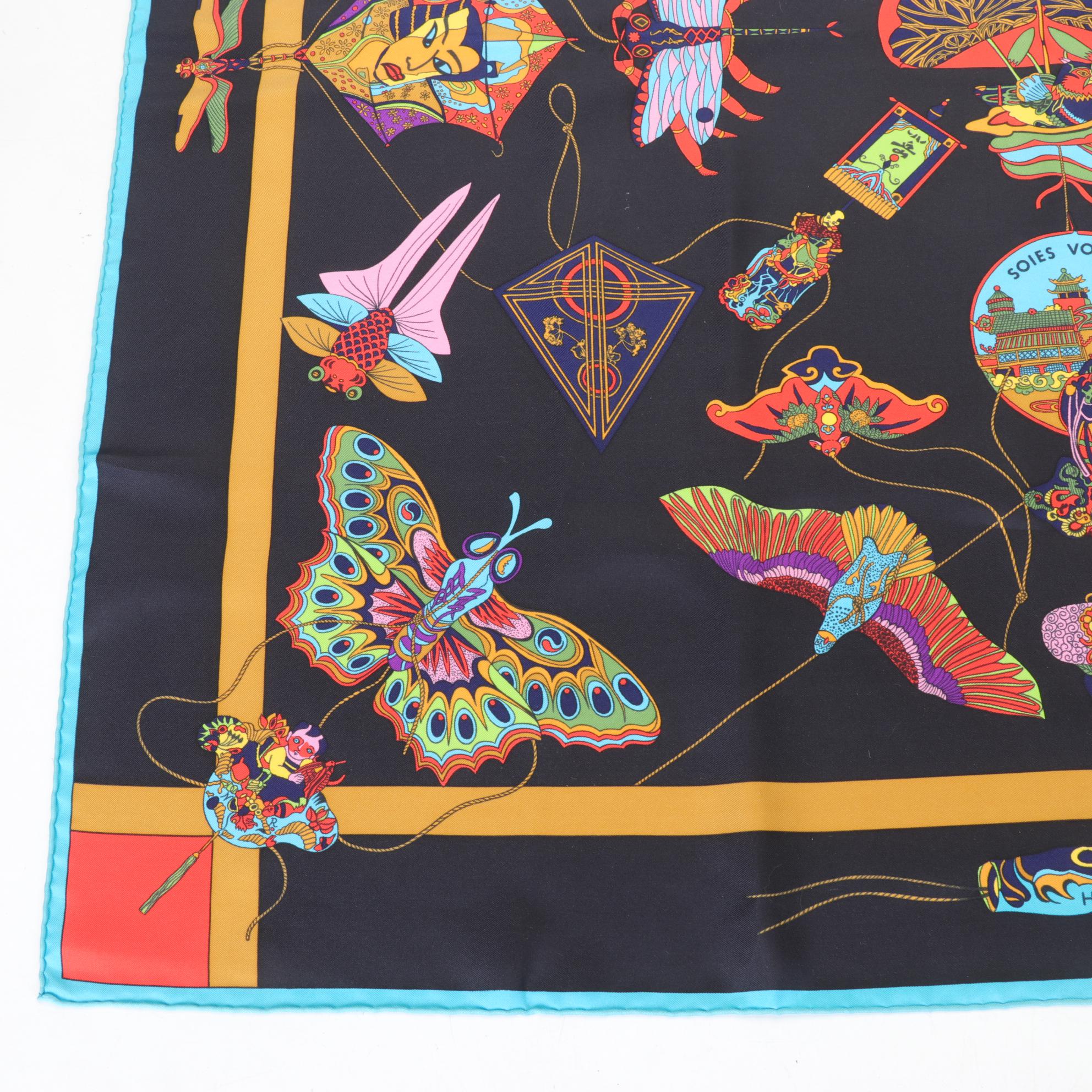 Hermès "Soies Volantes" Silk Twill Scarf