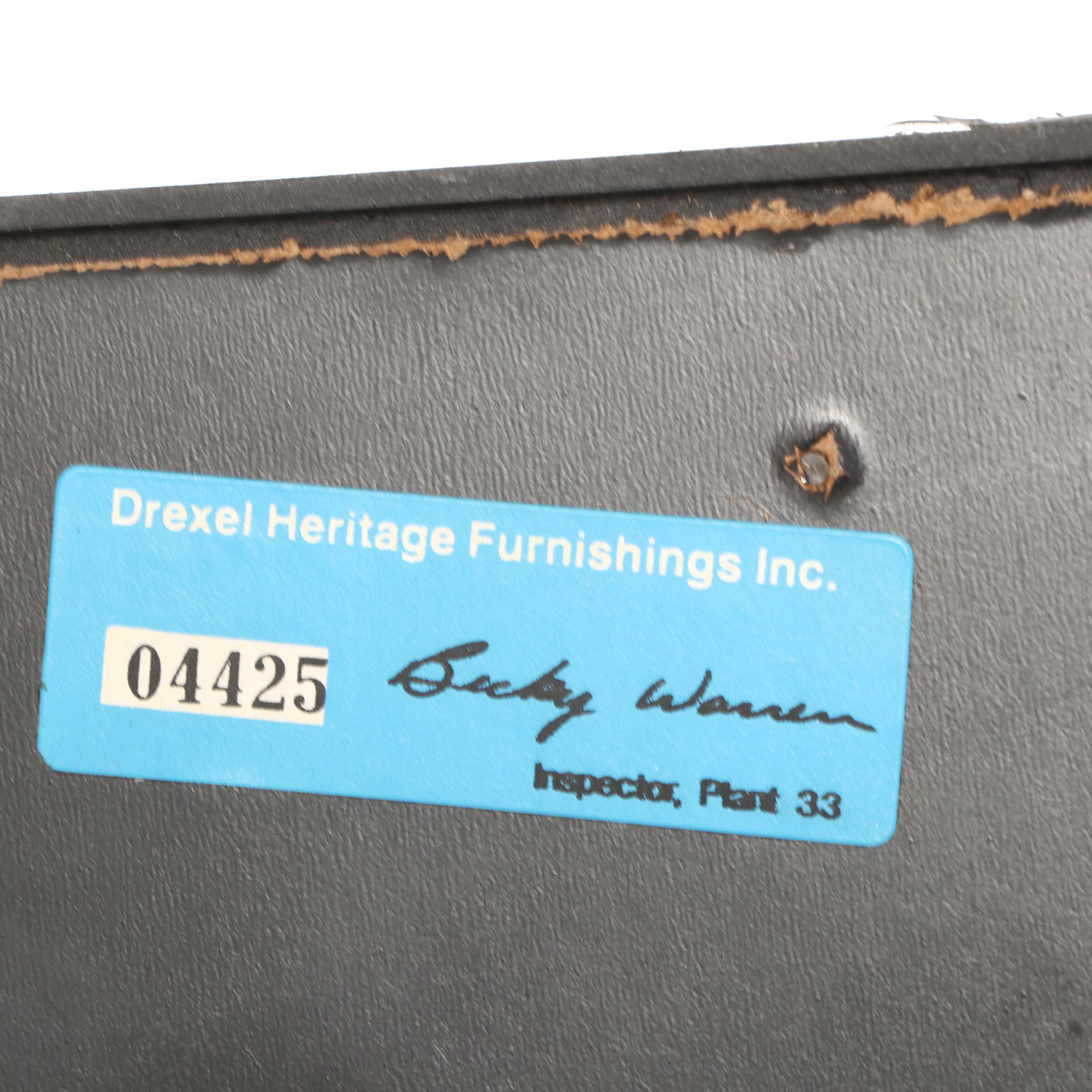 Drexel "Et Cetera" Ebonized and Parcel-Gilt Chinoiserie Display Cabinet