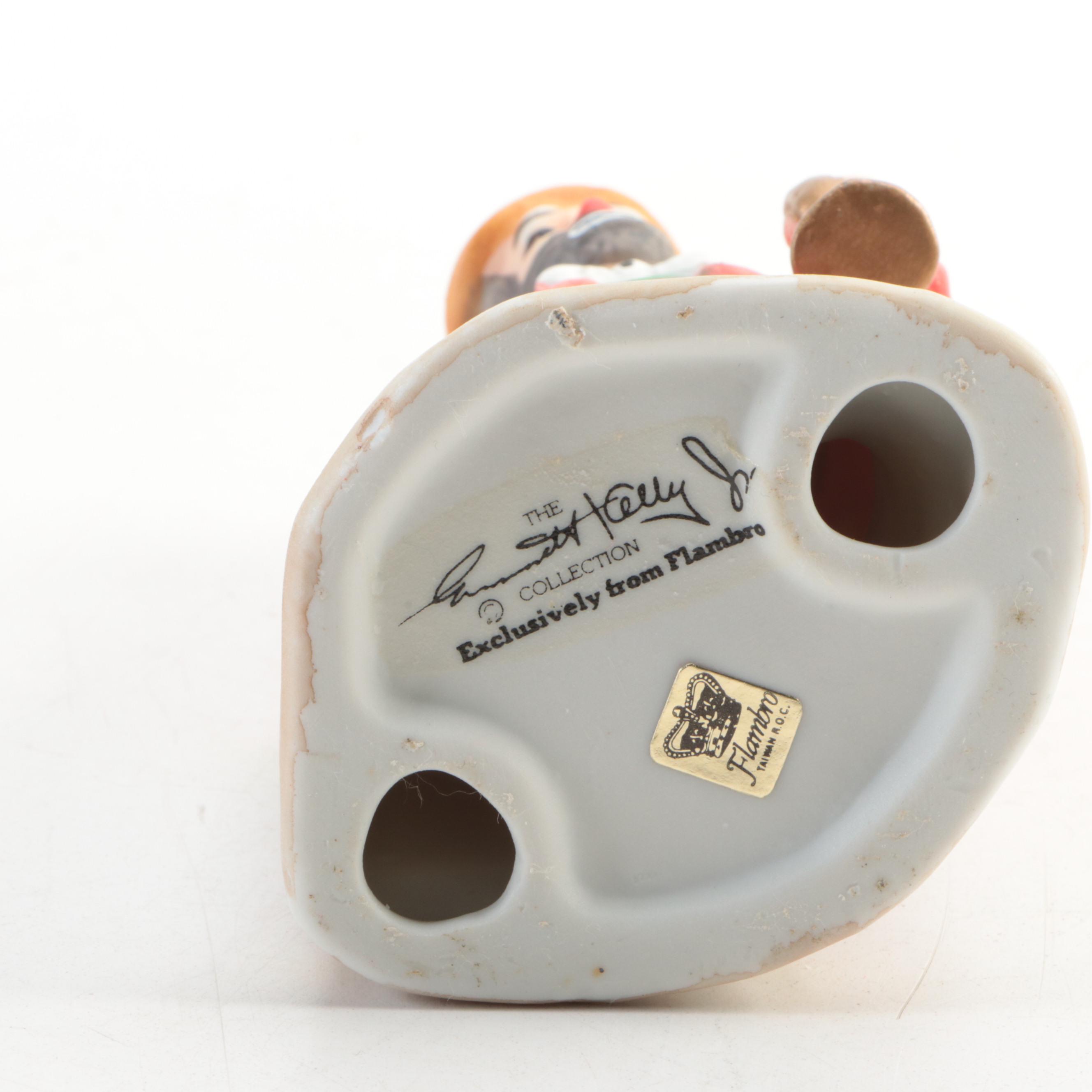 Flambro Emmett Kelly Jr. Porcelain Clown Figurines and Other Décor