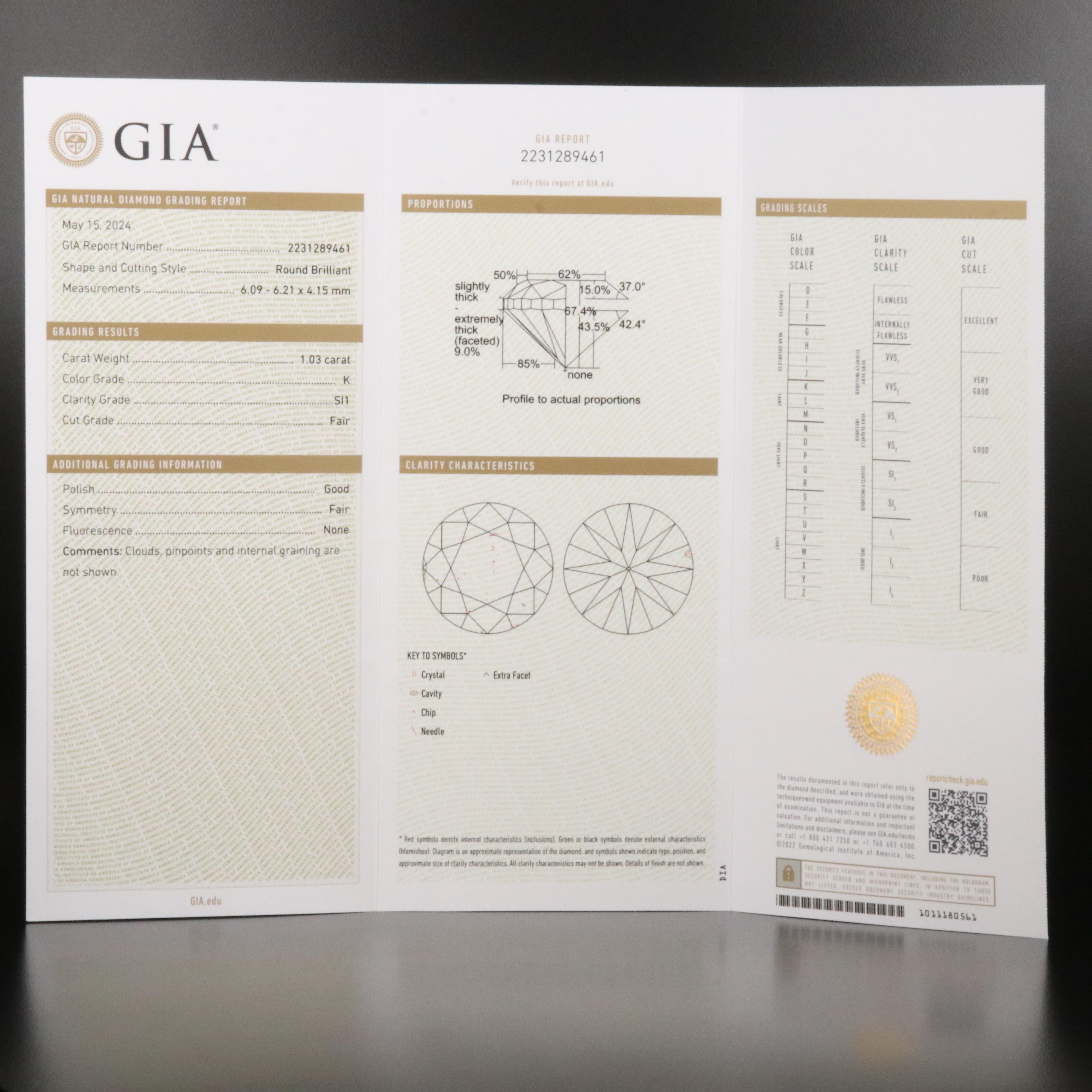 14K 2.03 CTW Diamond Stud Earrings with GIA Reports