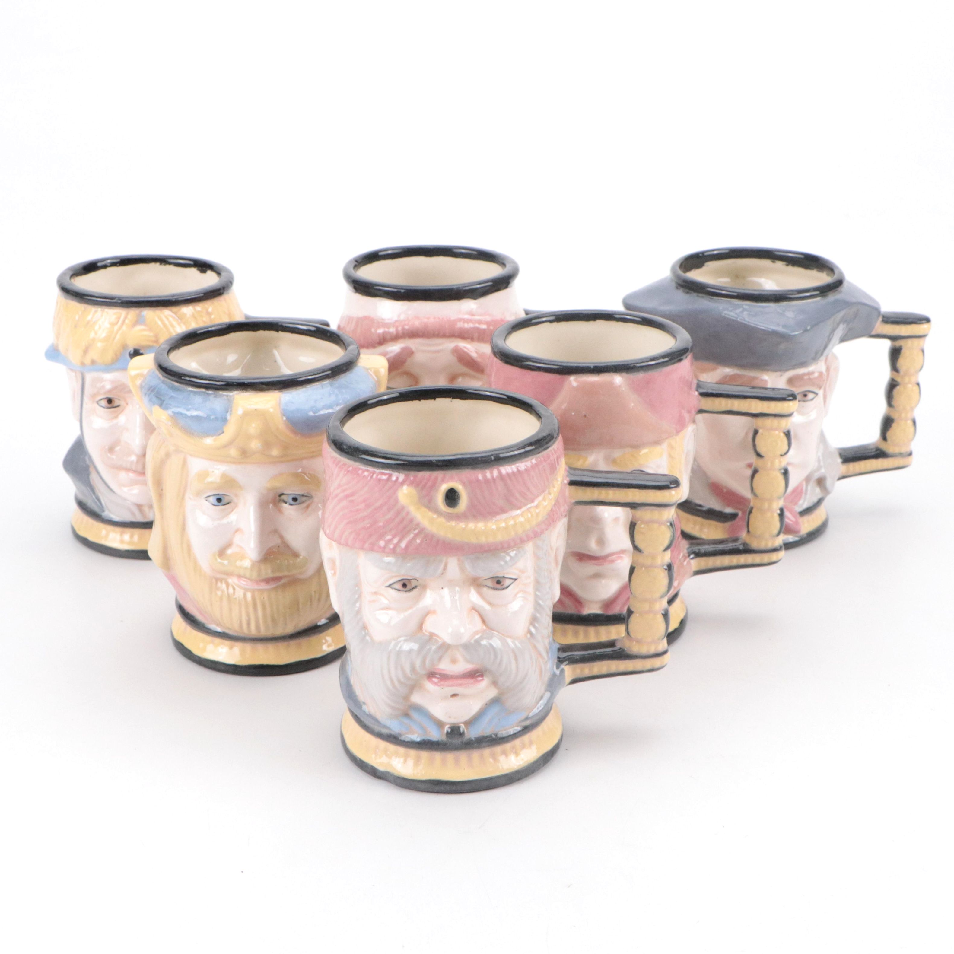 Toby Jug Style Ceramic Mugs, 1997