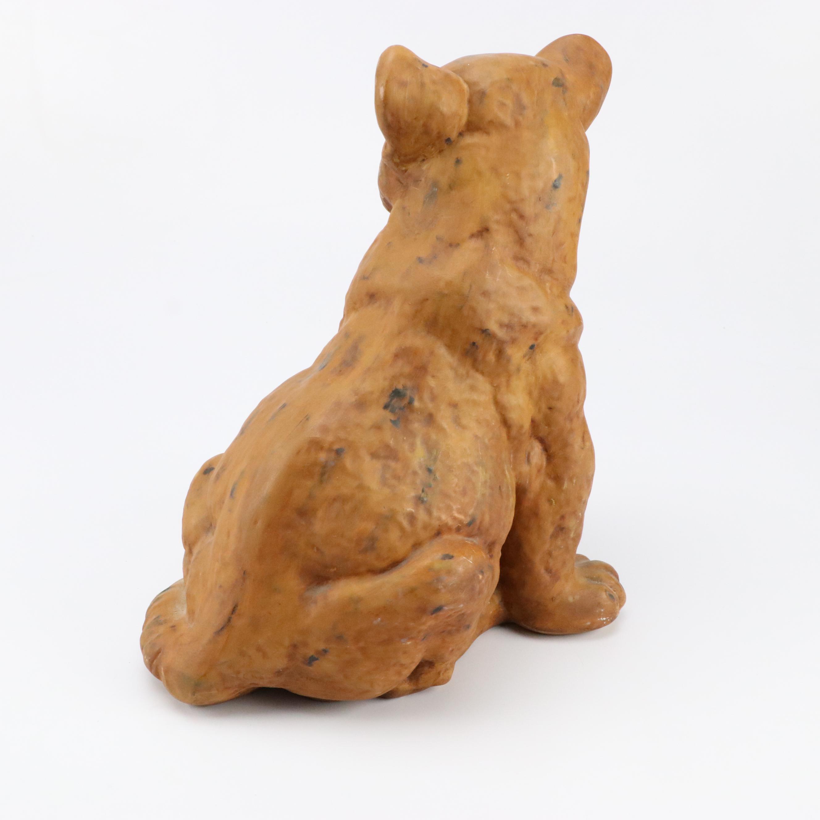 Ceramic Lion Cub Figurine