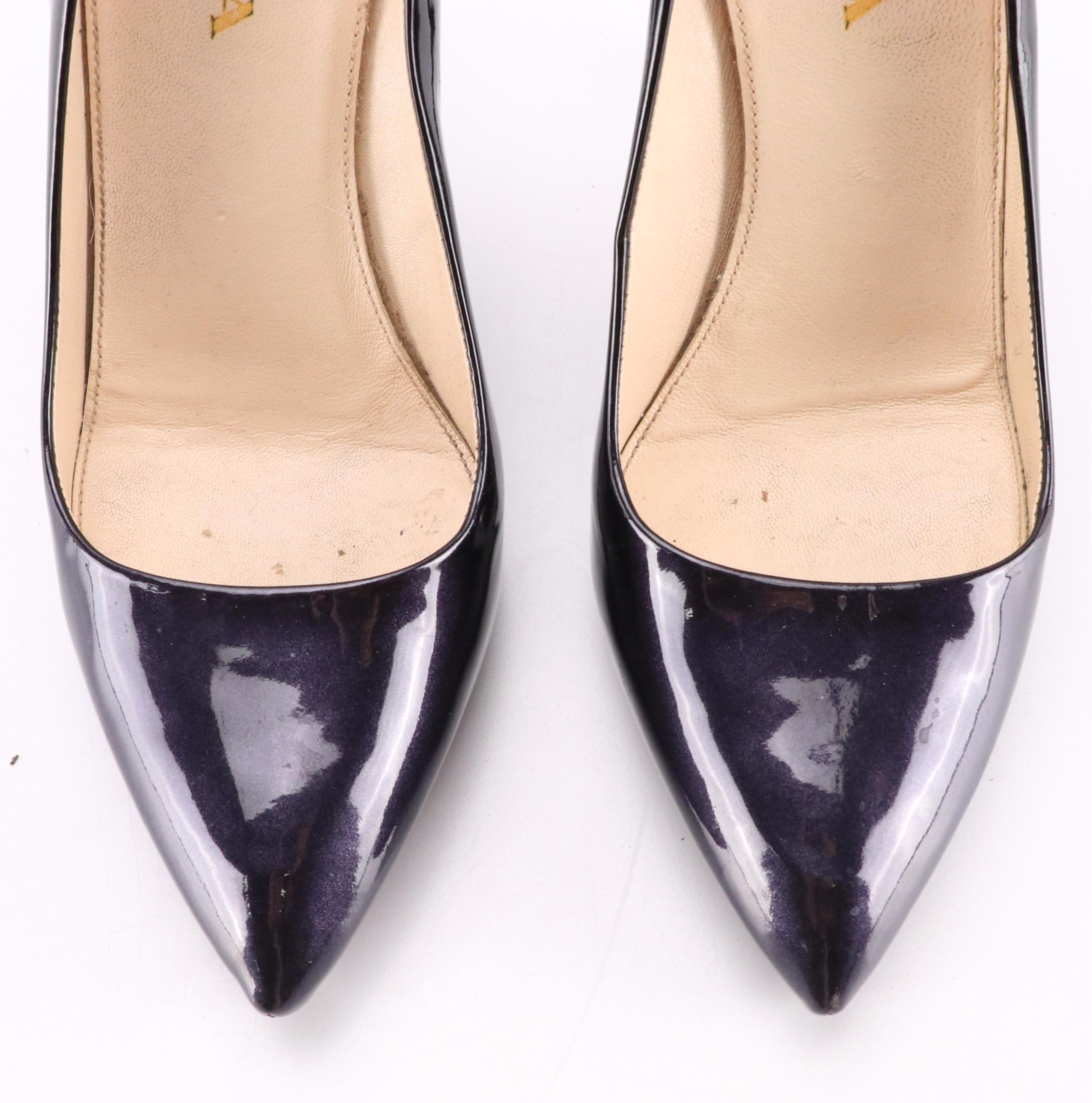 Prada Patent Leather Pointy Toe Pumps