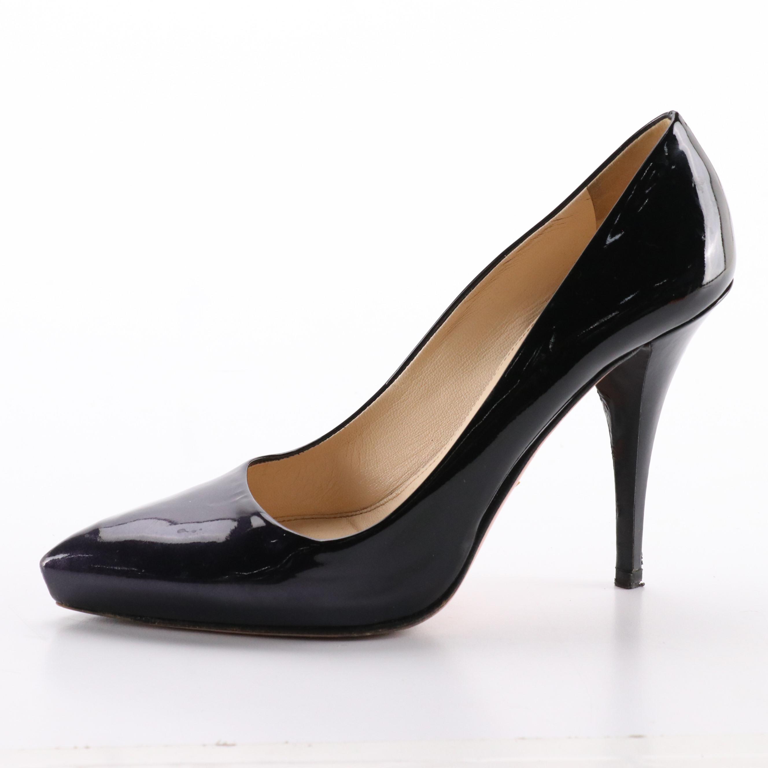 Prada Patent Leather Pointy Toe Pumps