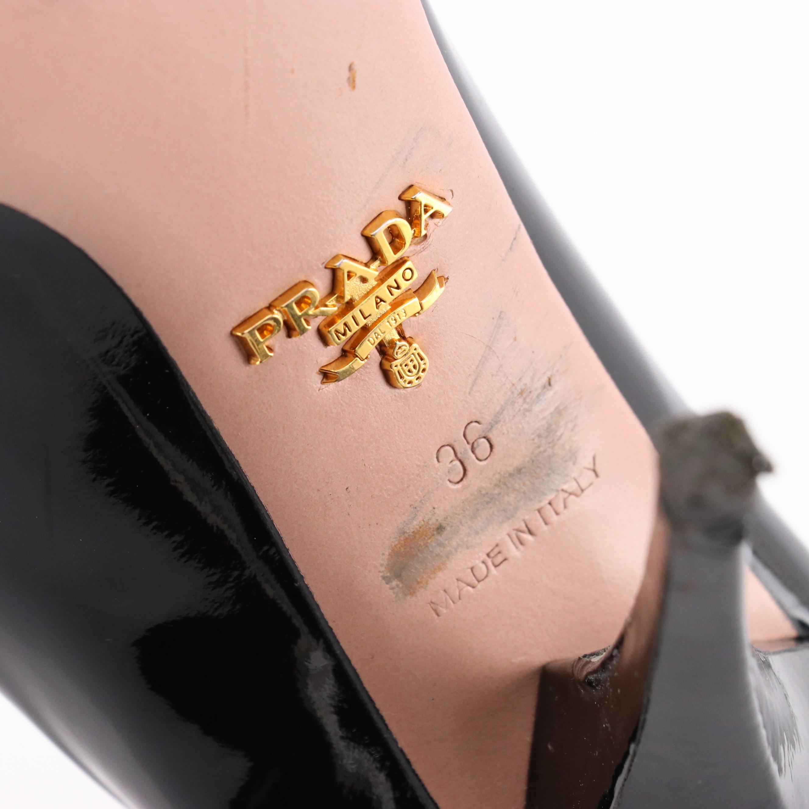 Prada Patent Leather Pointy Toe Pumps