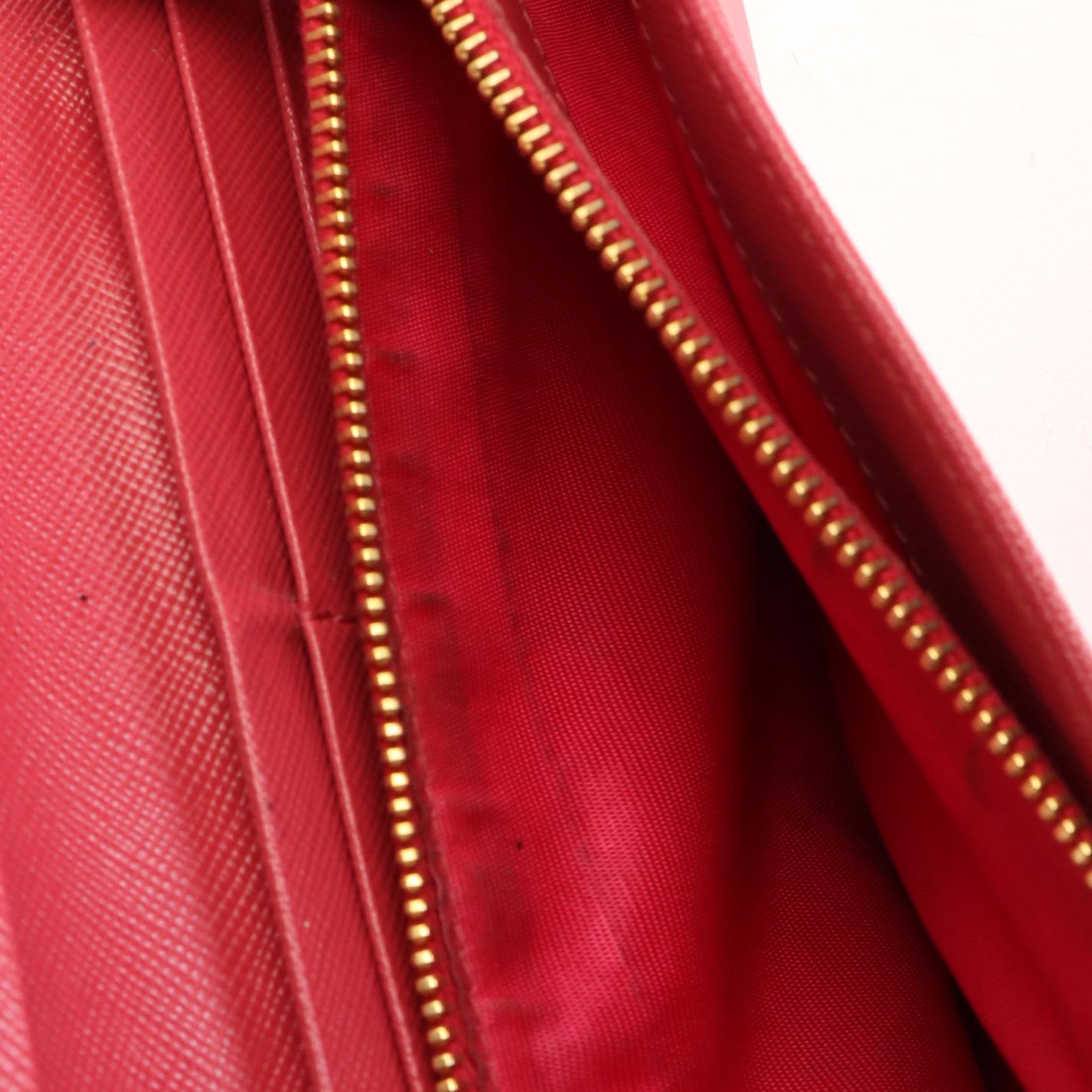 Prada Long Wallet in Peonia Saffiano Leather