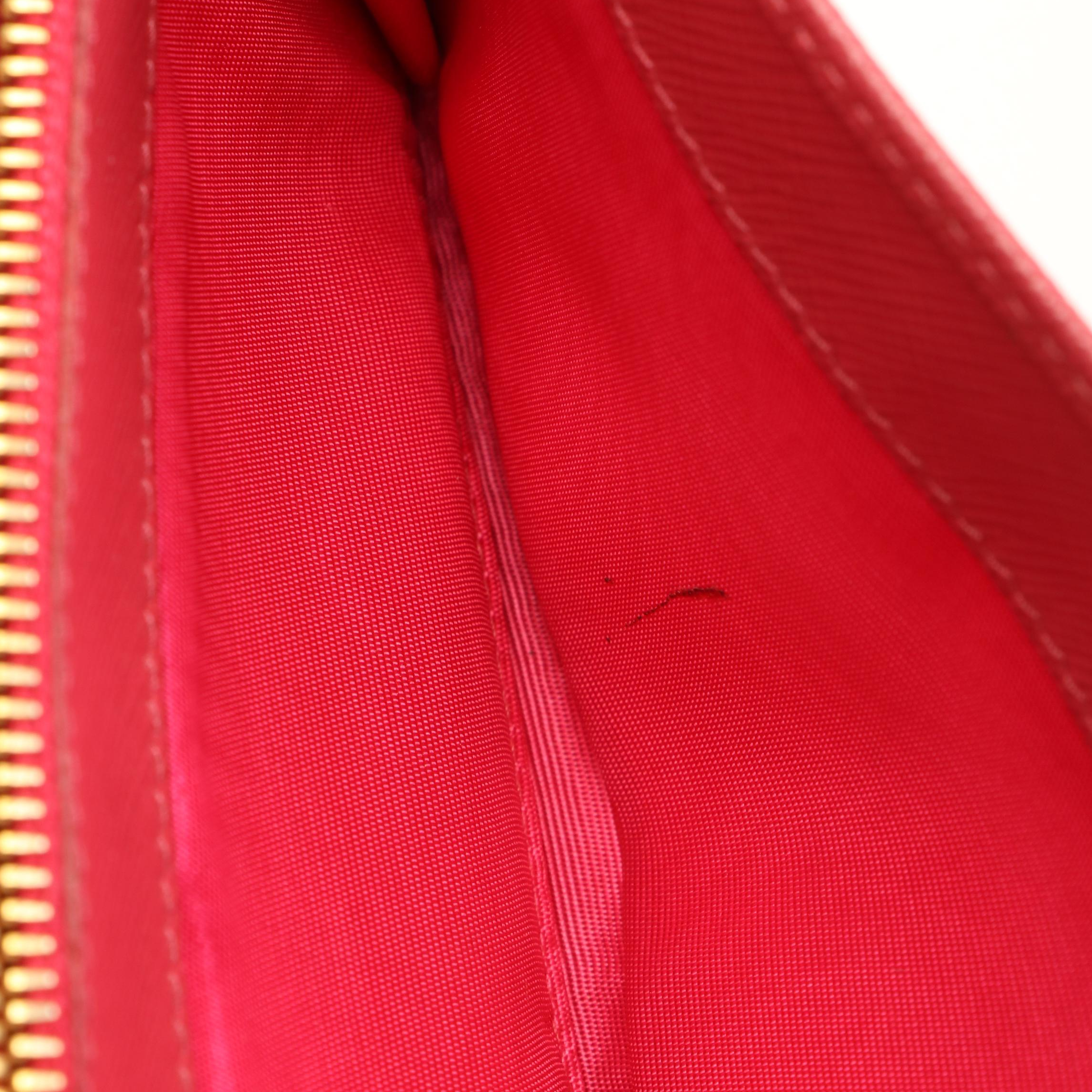 Prada Long Wallet in Peonia Saffiano Leather