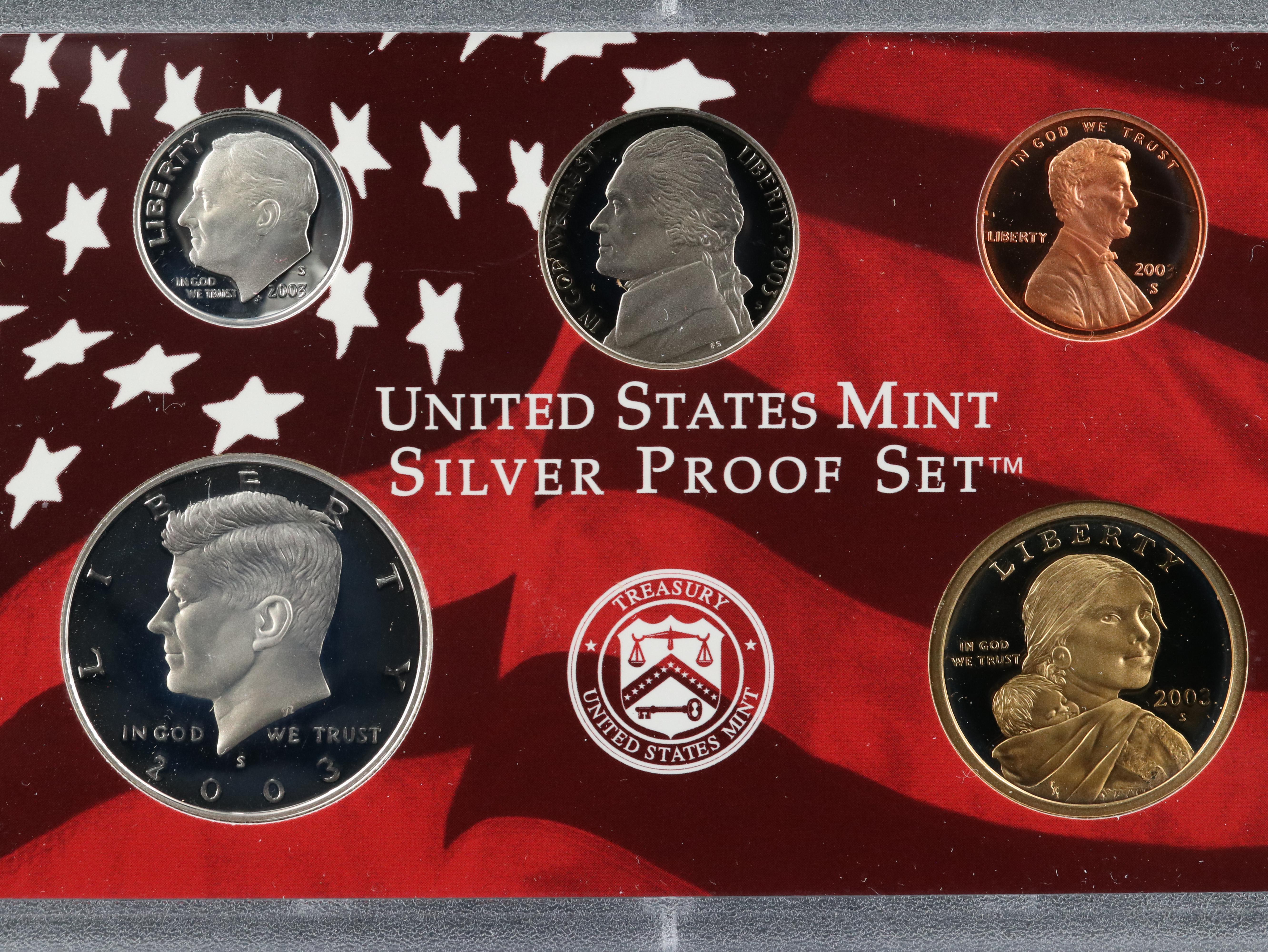 2003 and 2004 U.S. Mint Silver Proof Sets