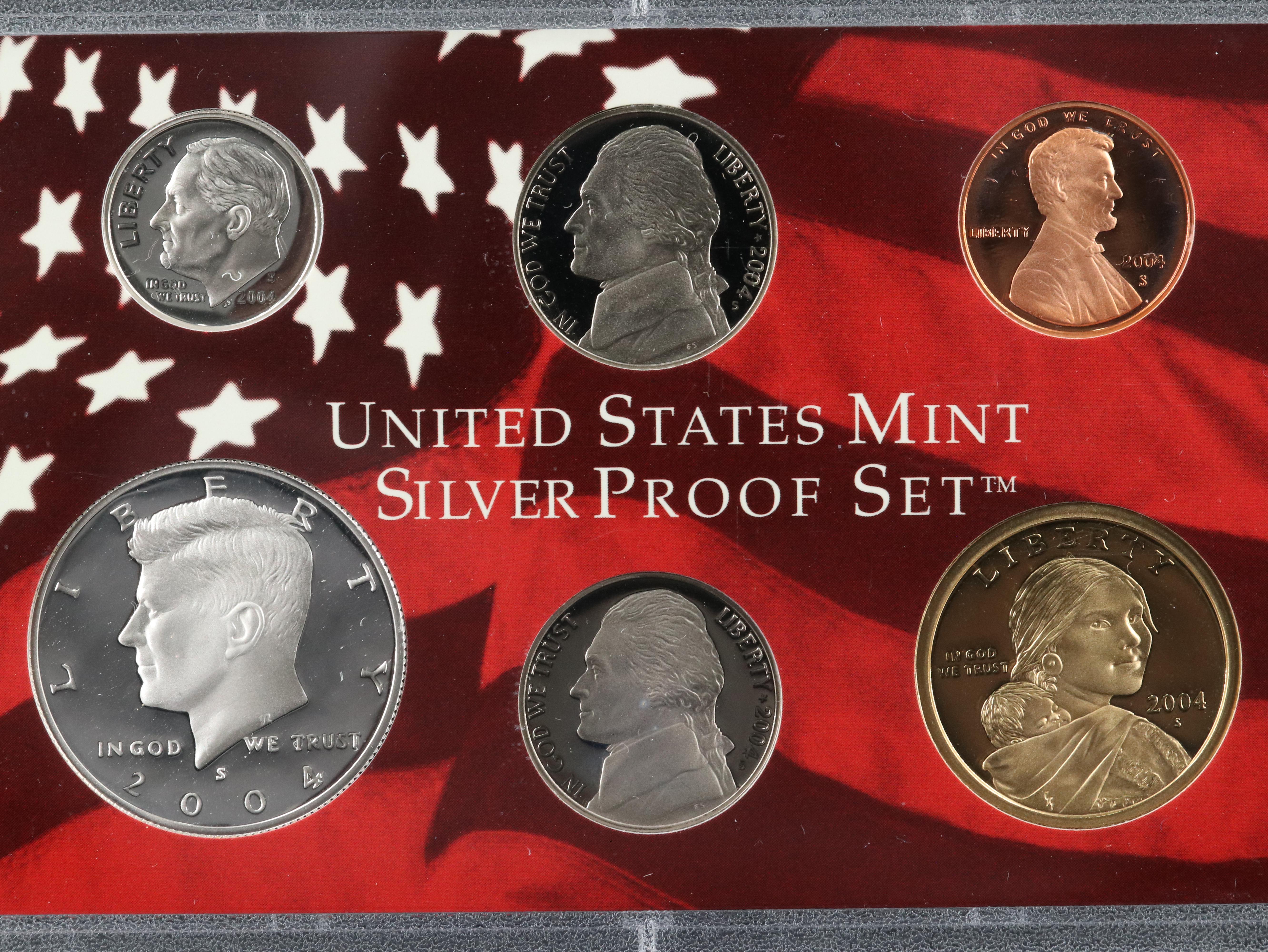 2003 and 2004 U.S. Mint Silver Proof Sets
