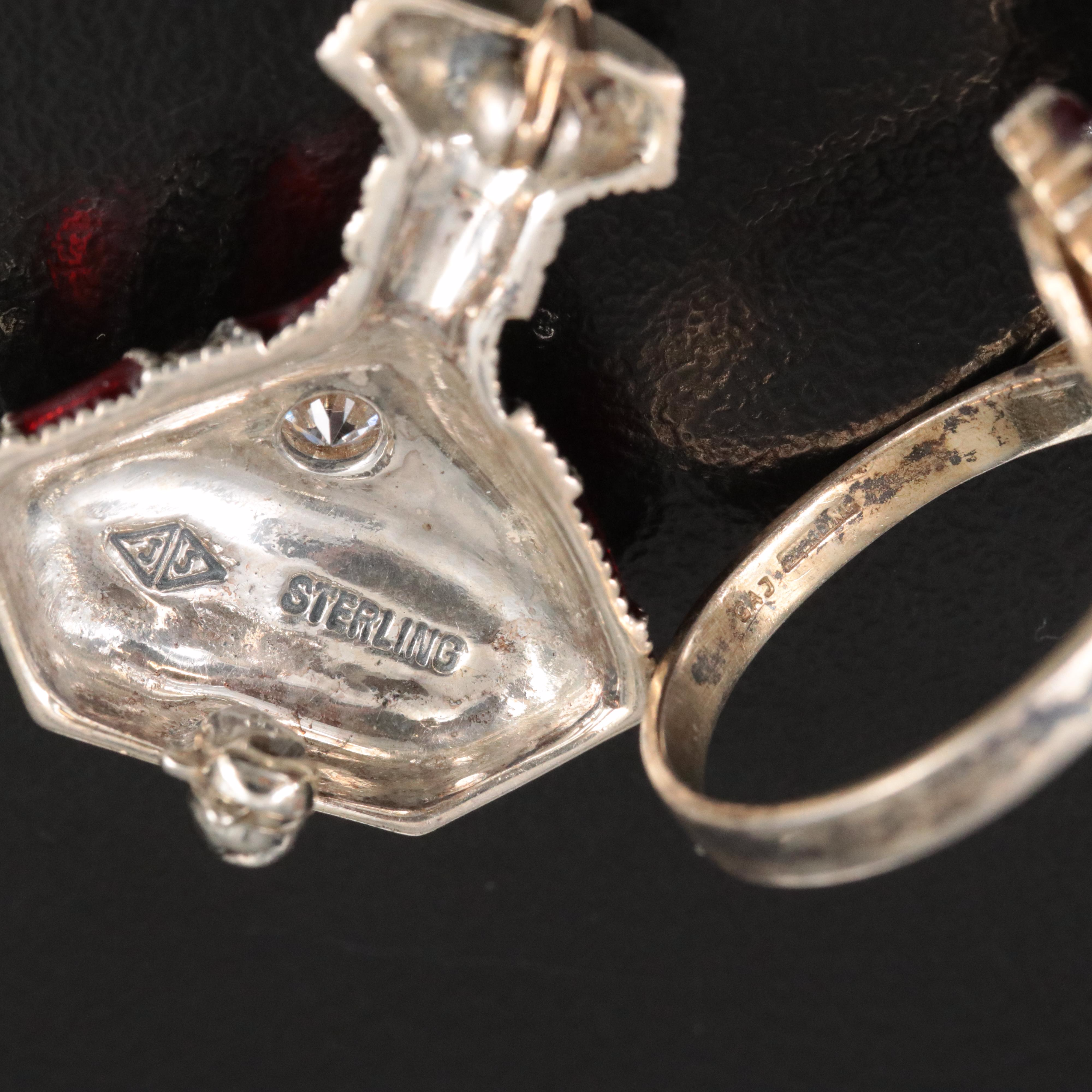 Judith Jack Featured in Sterling Jewelry Collection With Garnet and Pearl