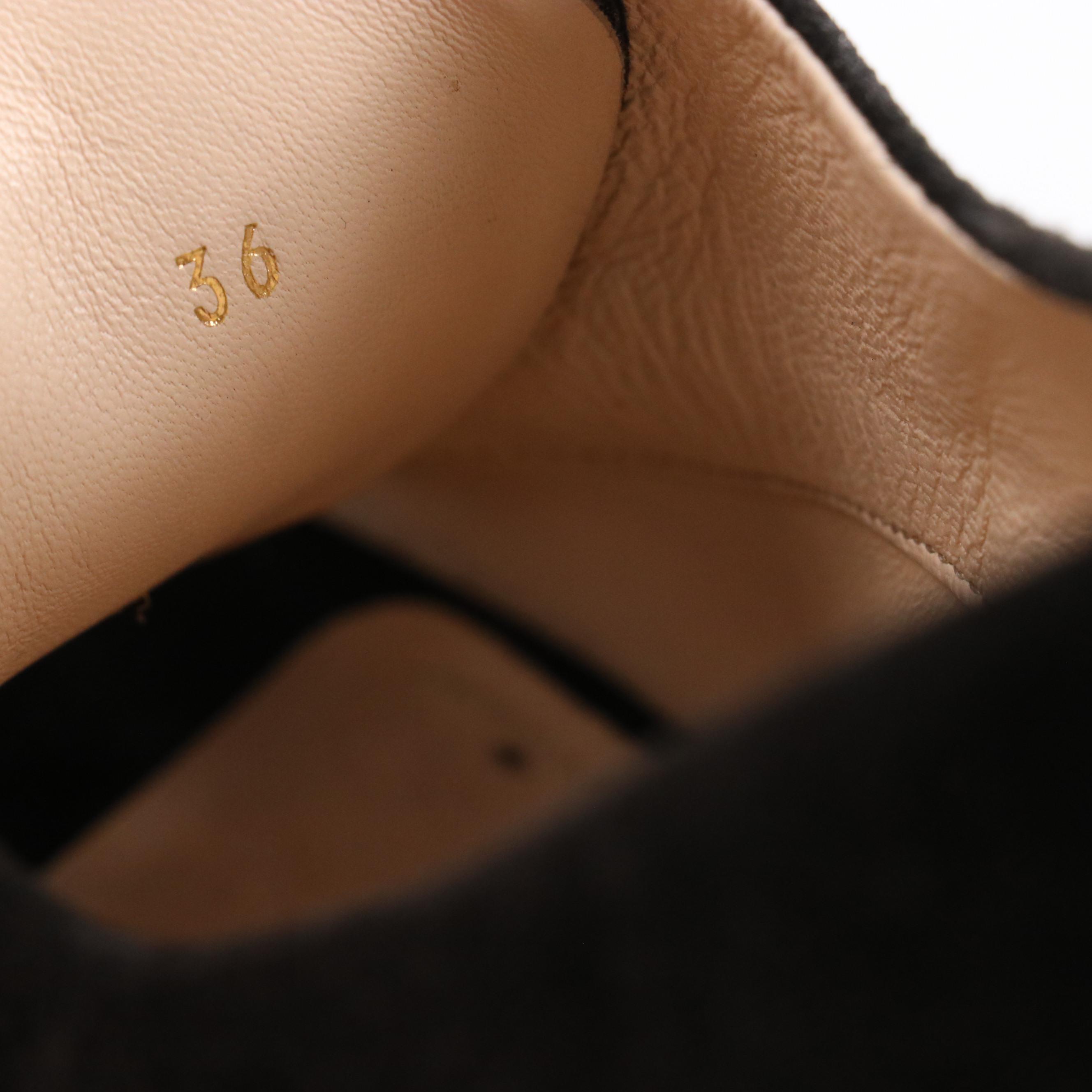 Prada Black Suede and Leopard Print Calf Hair Lace-Up Peep Toe Wedges