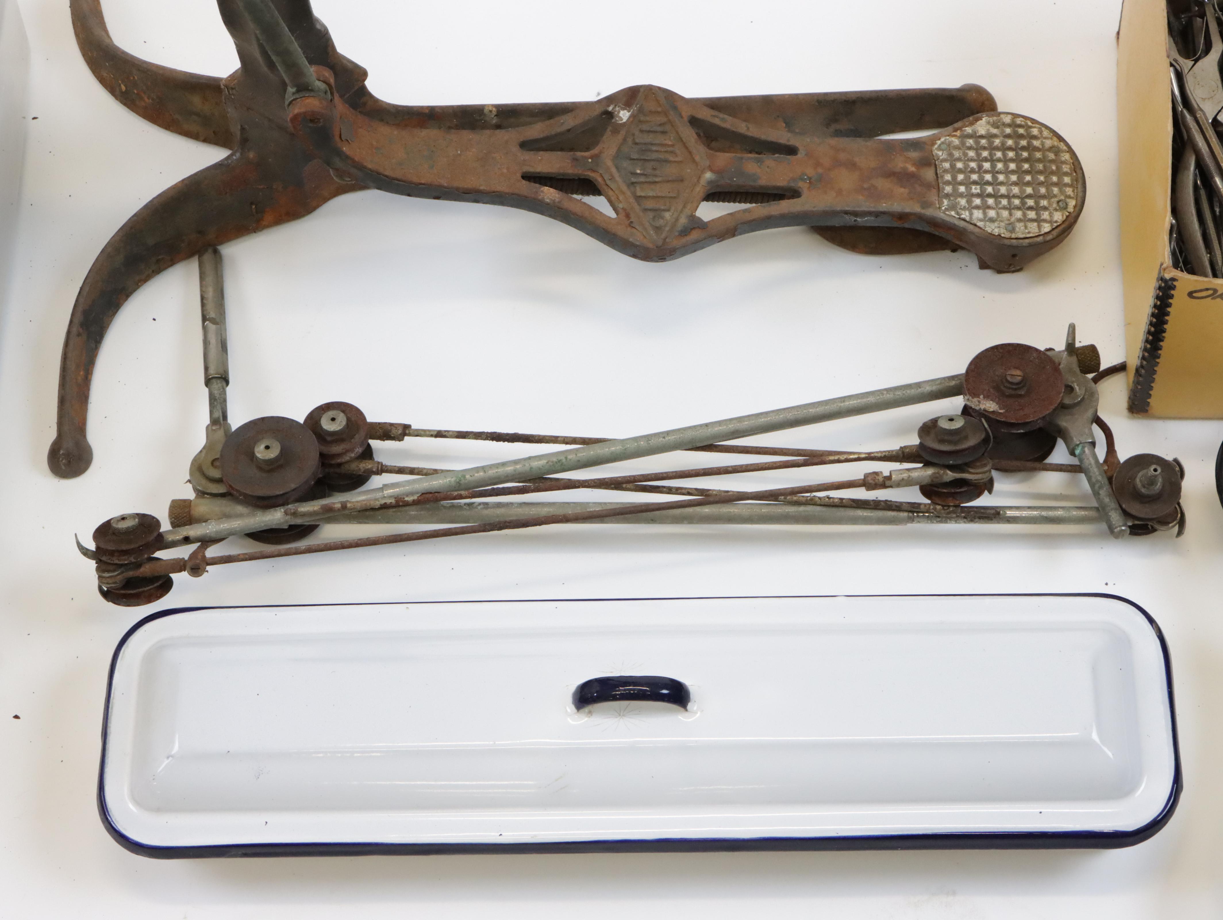 Clev-Dent Dentist's Foot-Operated Drill & Tools