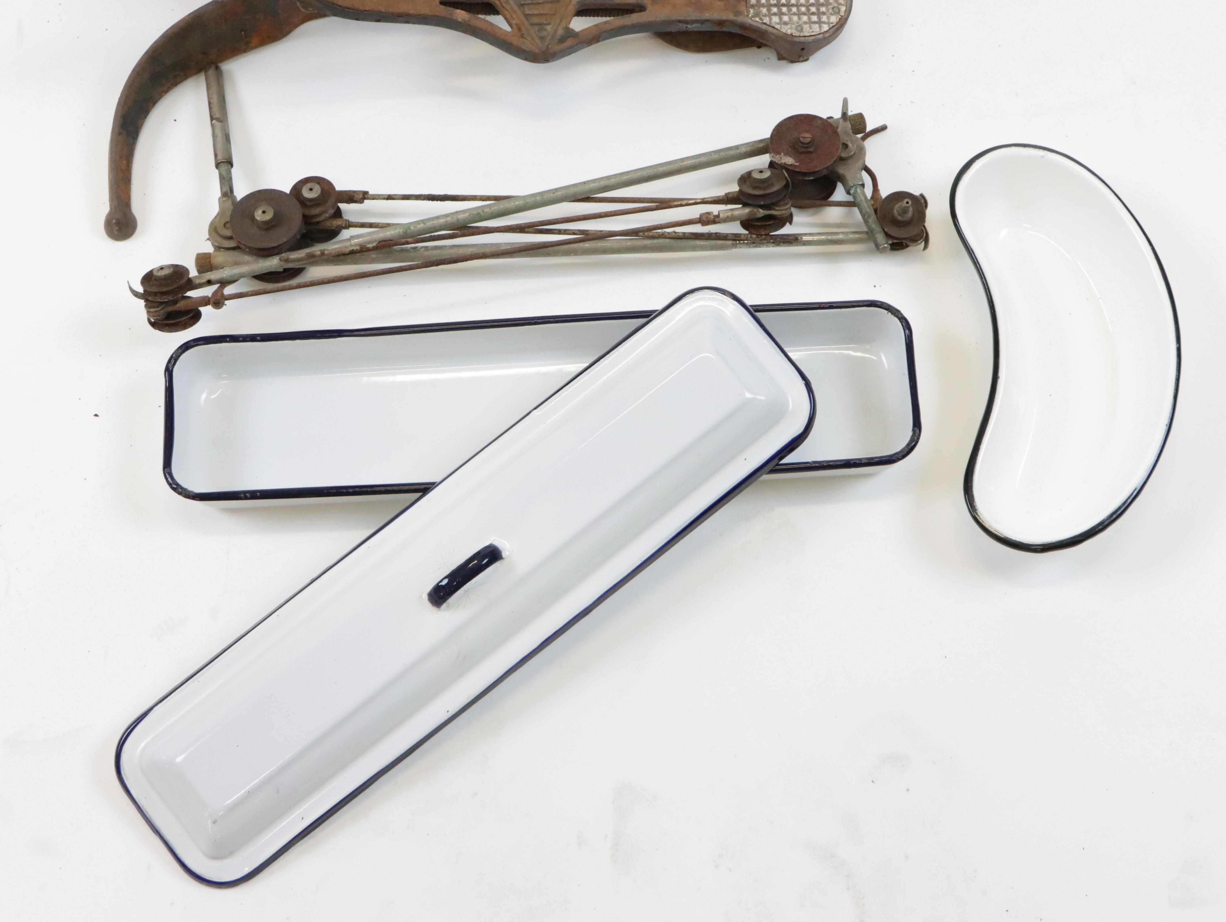 Clev-Dent Dentist's Foot-Operated Drill & Tools